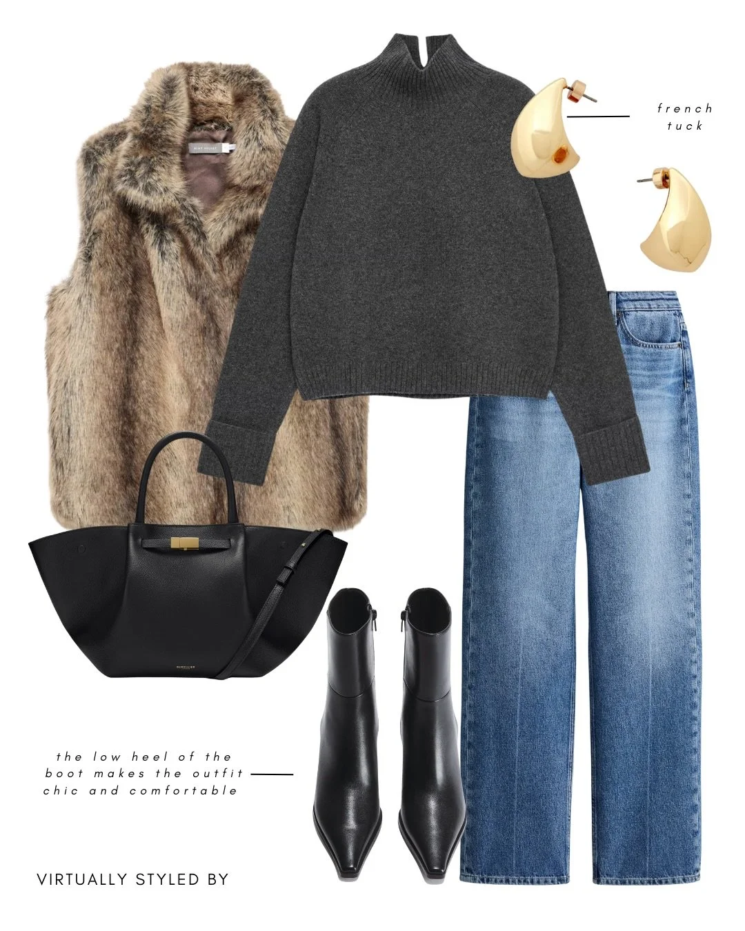 Ways to wear your favourite straight leg jeans 🤌✨➡️

*shop via link in bio &amp; November links highlight