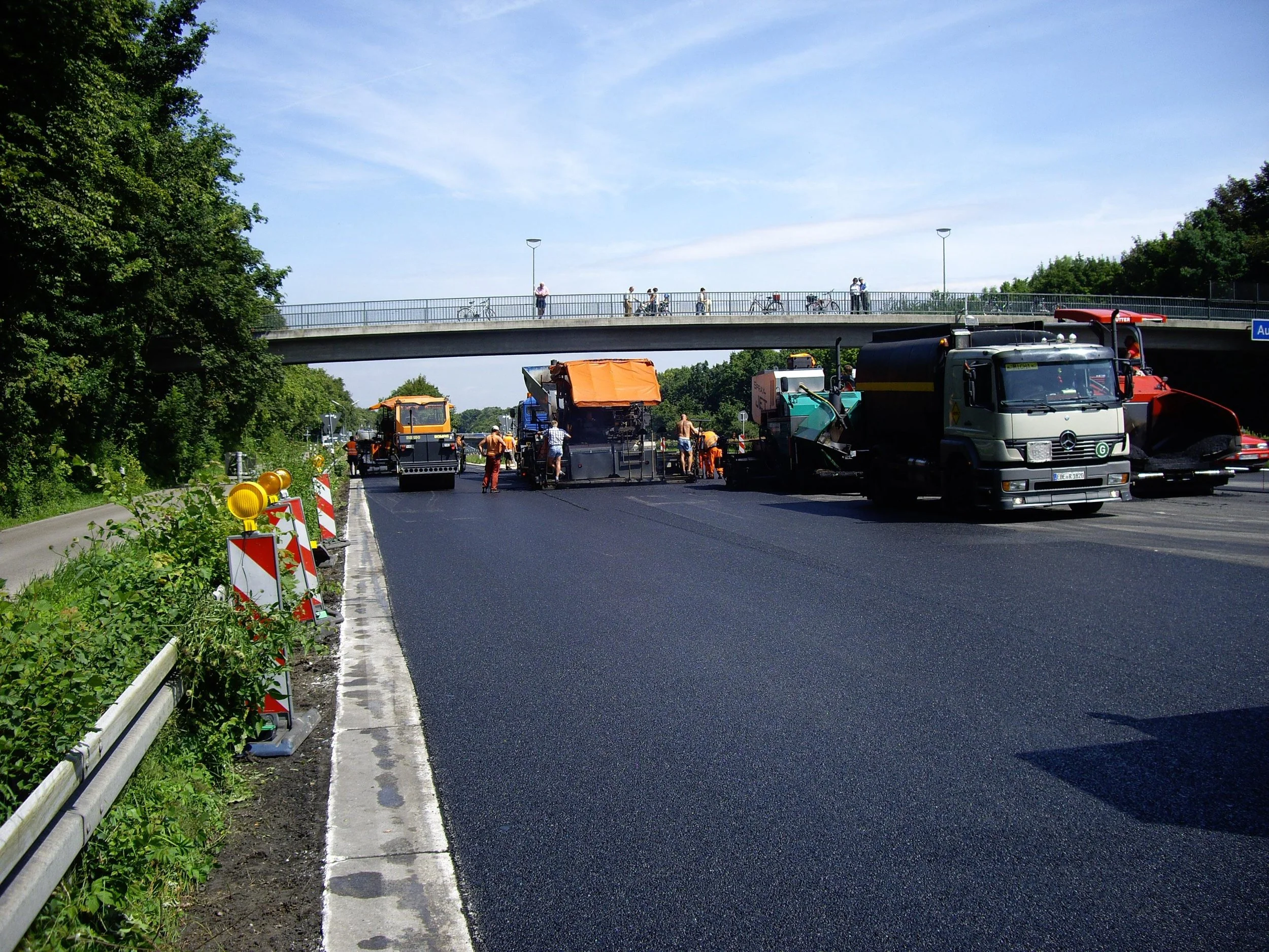 Straßenbauprojekt Dr. Zimmermann & Partner, BAB A95 Garmischer Autobahn, Asphalteinabau, Baureferat, Autobahn GmbH des Bundes