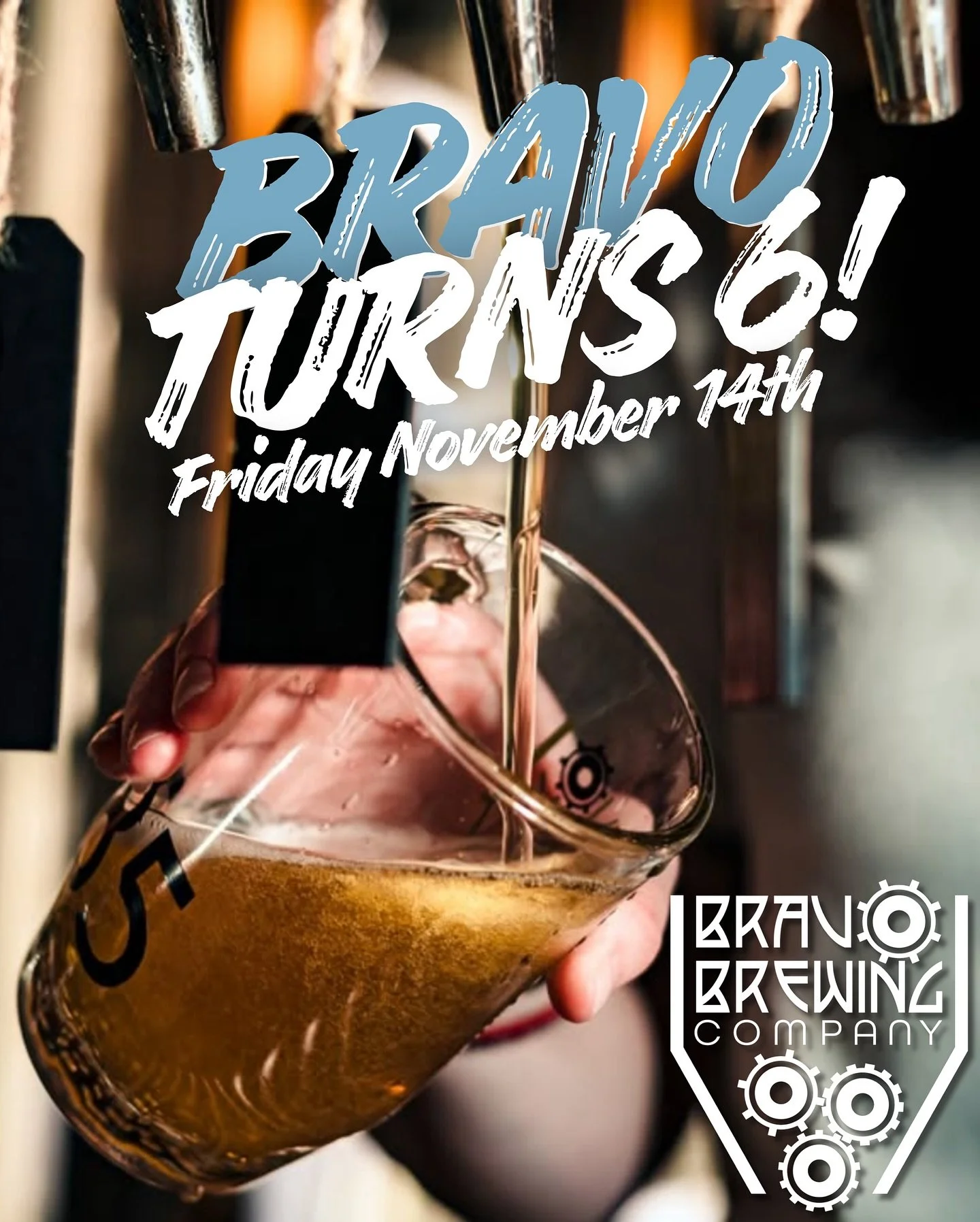 Our friends over at Bravo Brewing Co. are turning 6! Make sure you stop in this Friday, November 14th, from 6-9pm as they celebrate all they have achieved and continue to pursue! We also want to note that as a veteran-owned brewery, we thank them for