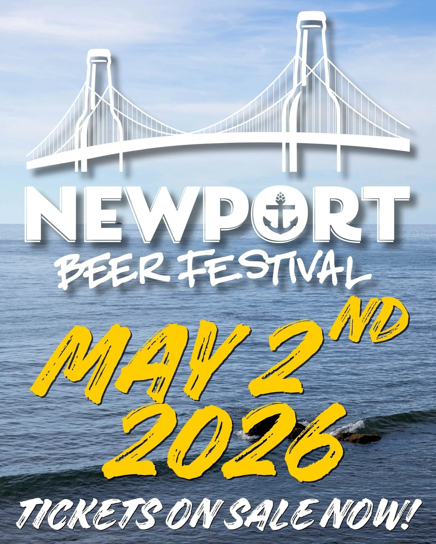 Newport Beer Festival 2026 is ON SALE NOW!🍻

Ticket sales are now LIVE and we can&rsquo;t wait for you to join us! Newport Beer Festival will be held on Saturday May 2nd, 2026 from 1:00-4:30pm at historic Fort Adams State Park in Newport, Rhode Isla