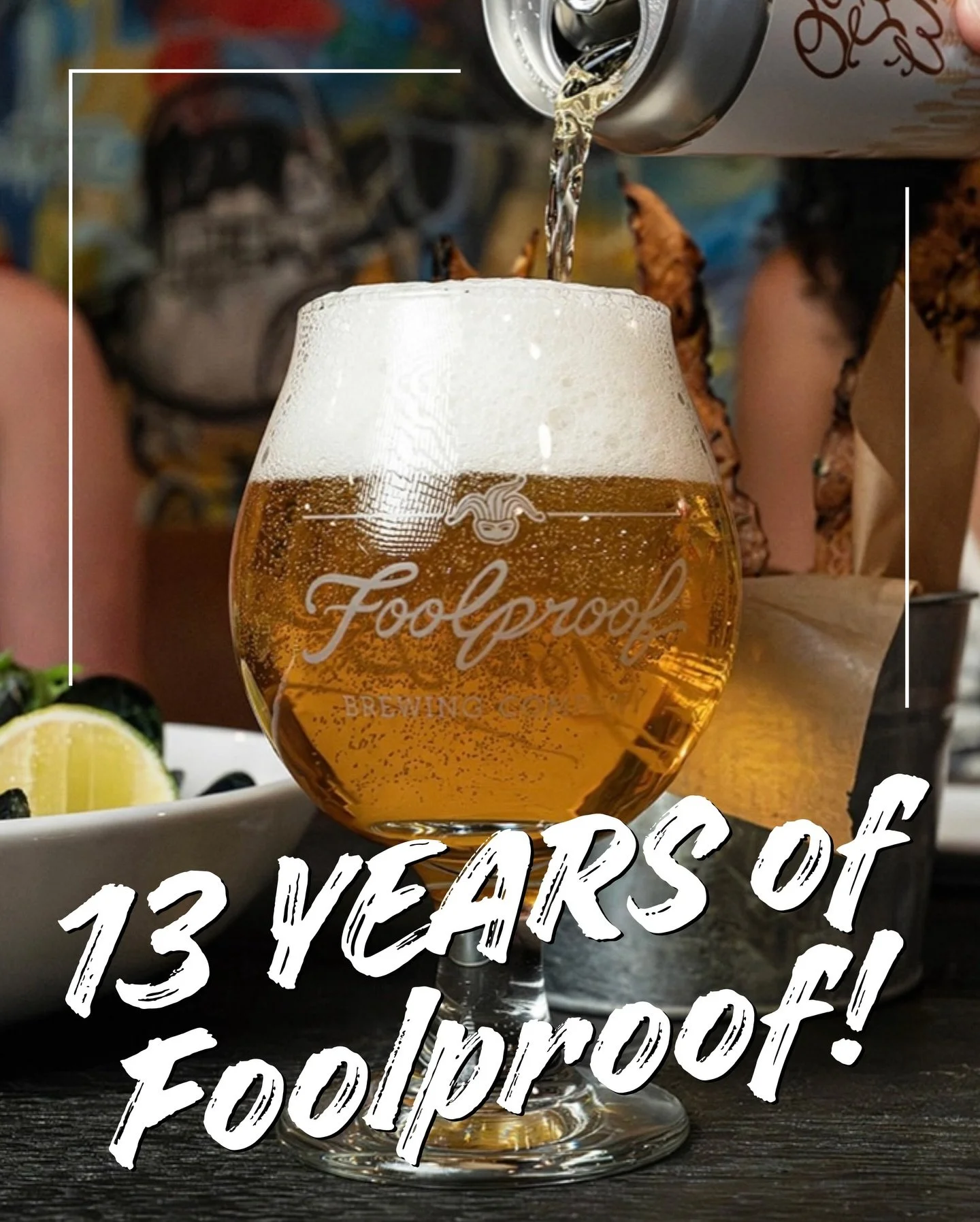 You could say things are pretty ✨foolproof✨ after 13 years! 🃏 

Wishing our friends at Foolproof Brewing a very Happy Anniversary! 🍻

13 years in craft beer is no small feat 🍻 join them this Saturday, December 13th (but of course), to celebrate al
