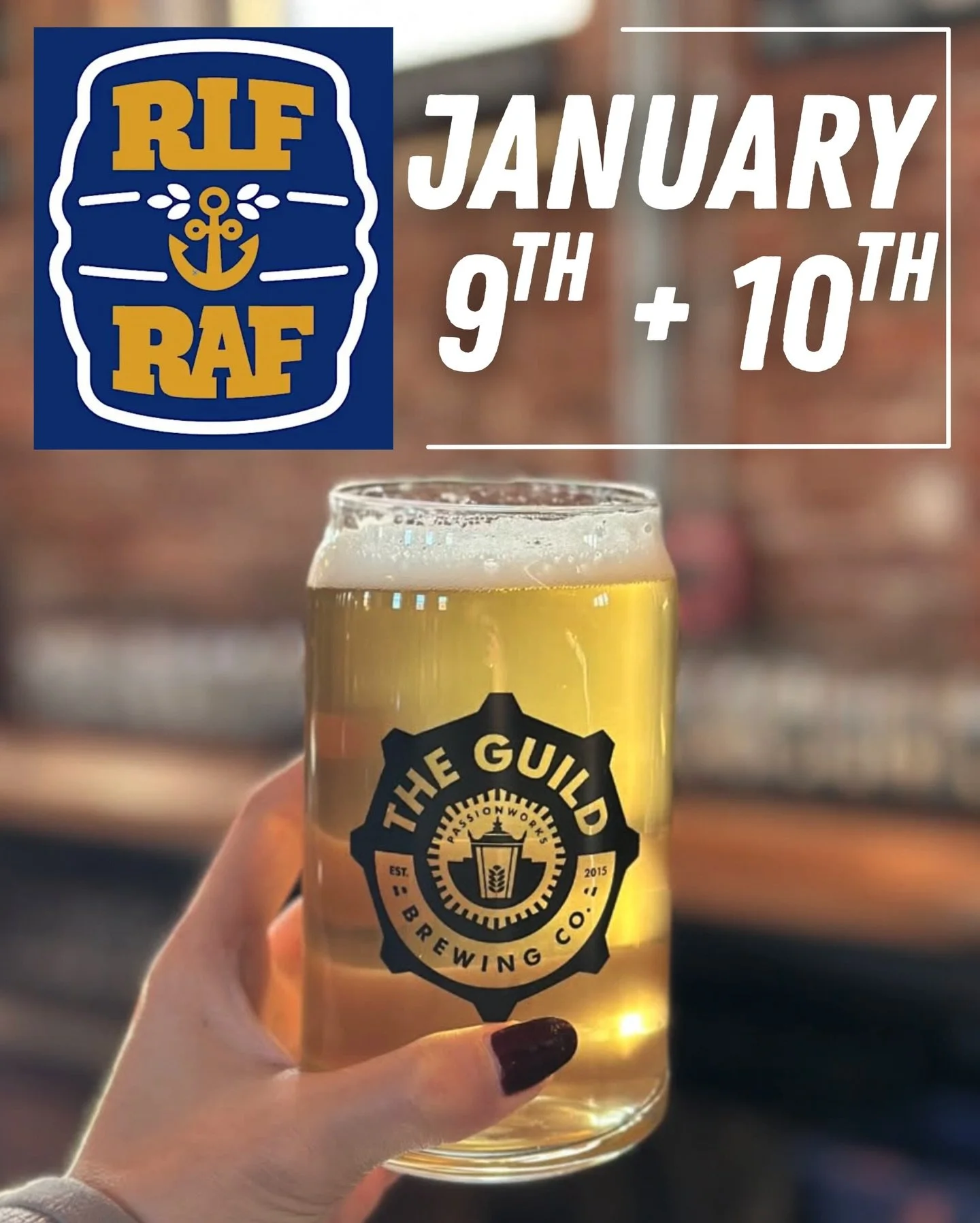 You don&rsquo;t want to miss it! Head on over to The Guild Pawtucket because RIFRAF is BACK! Rhode Island&rsquo;s Finest Real Ale Festival is returning for the second year 🍻 This evening and tomorrow afternoon, enjoy unique beer from over 20 breweri