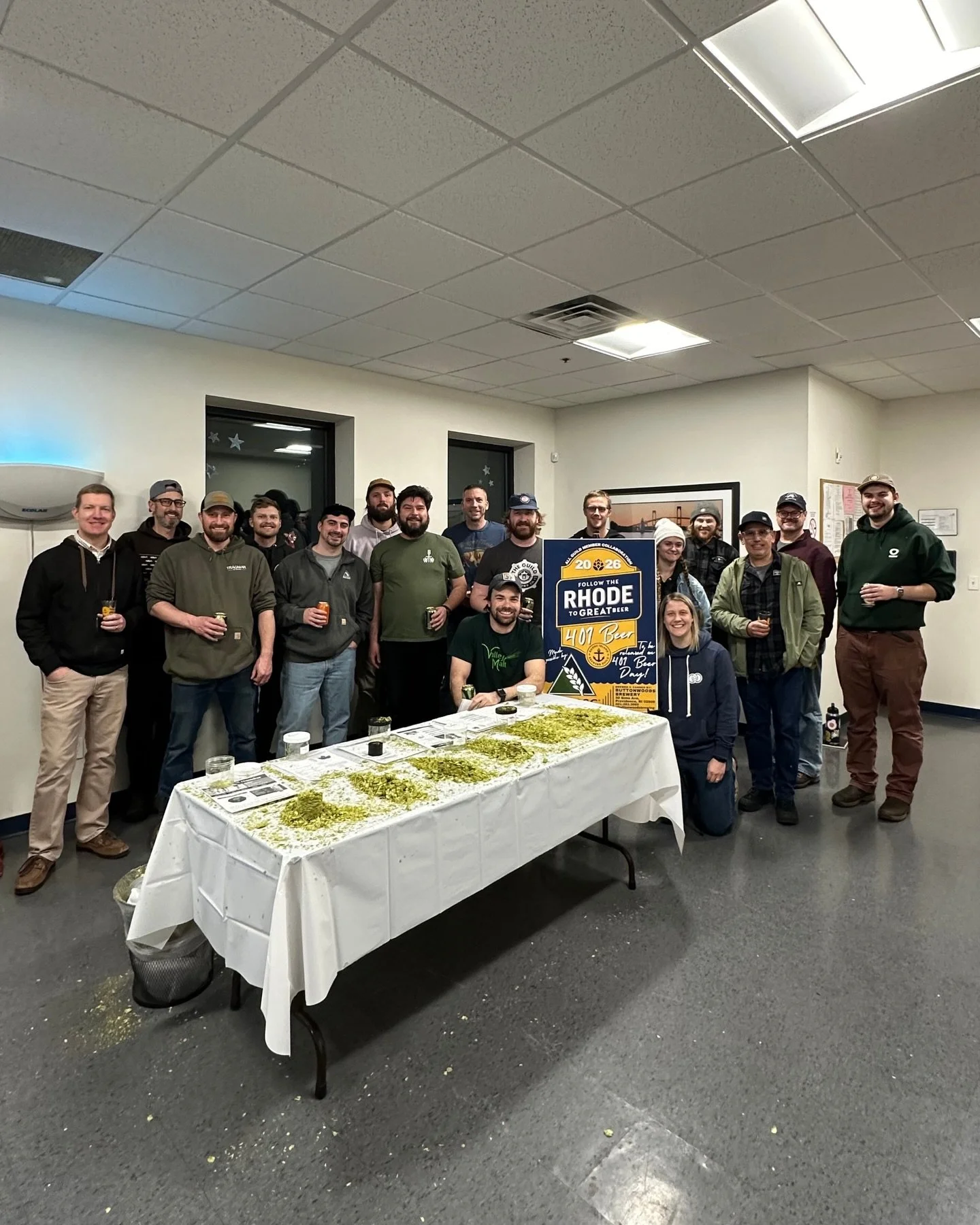 While winter may still have a few tricks up its sleeve&hellip; *cough* 20+ inches of snow 🥶 Our Rhode Island brewers are looking ahead to April by teaming up to release &ldquo;401 Beer&rdquo;🍻 

A hoppy lager brewed collaboratively by members of th