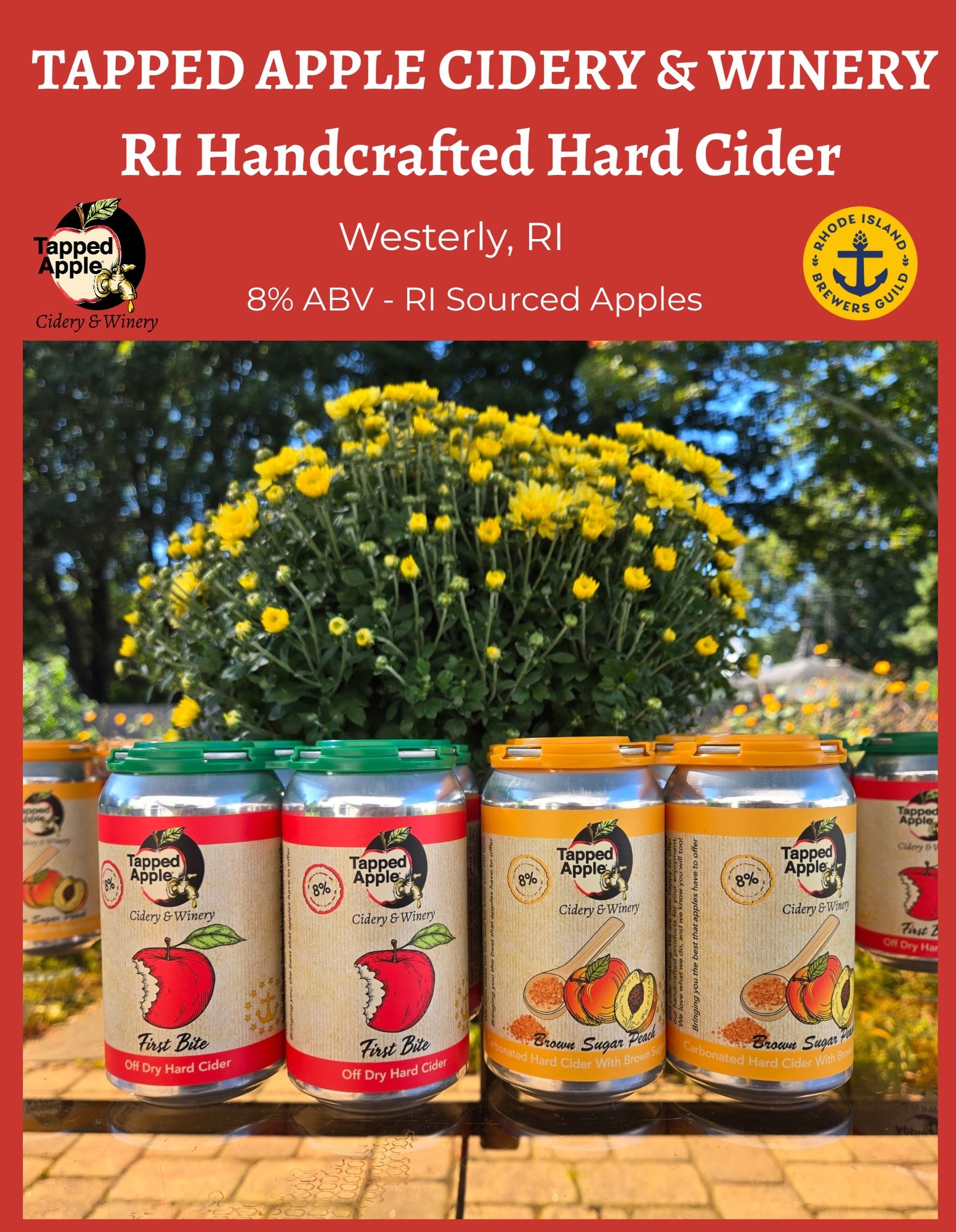 You can always 🍎 pick 🍎 Tapped Apple!

Making their Big E debut this year, Tapped Apple Cidery &amp; Winery is joining the Rhode Island Brewer&rsquo;s Guild booth inside the Rhode Island house with two delicious options! You can choose from First B