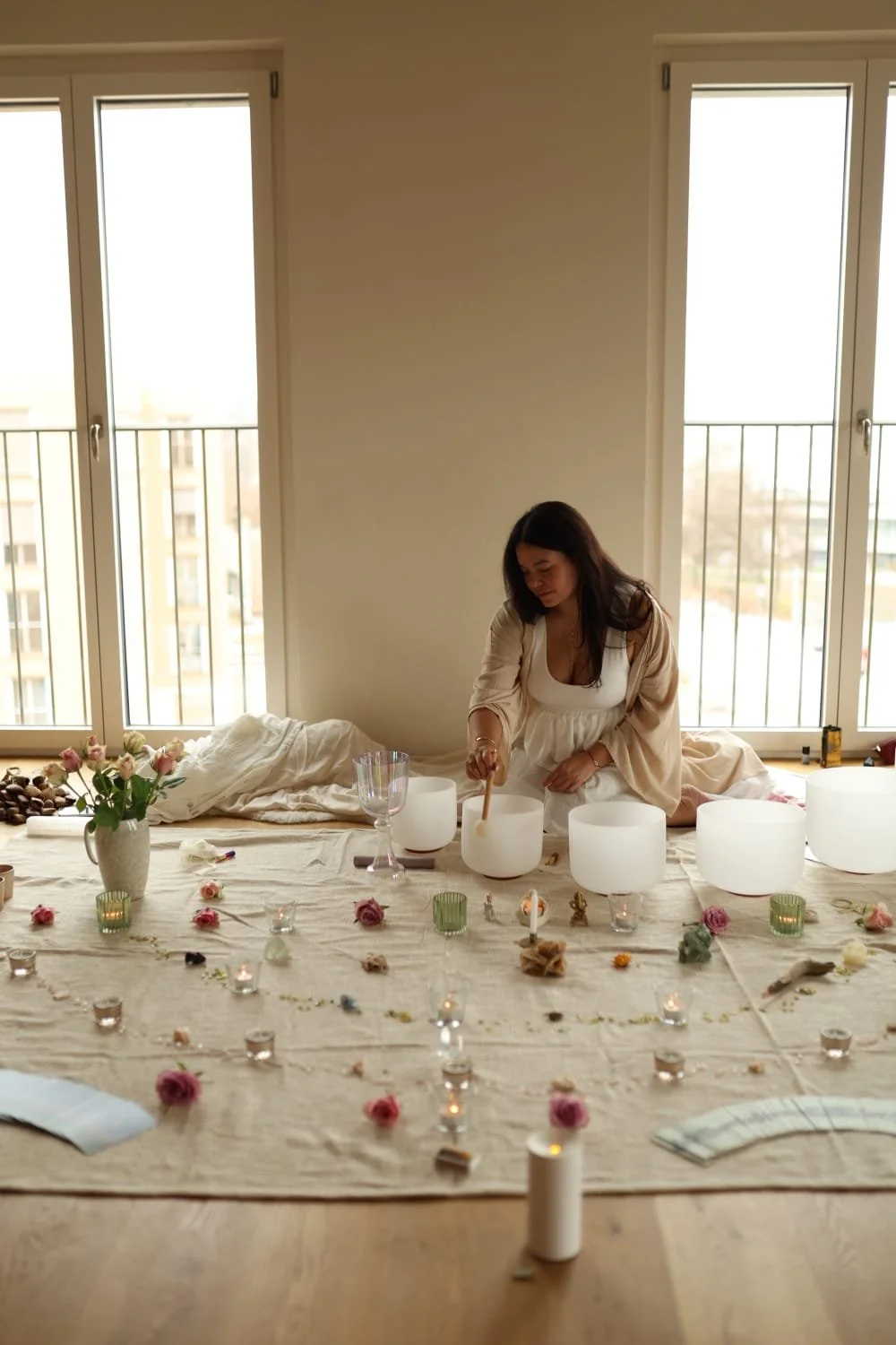 New Moon Opening Portal with Blue Lotus