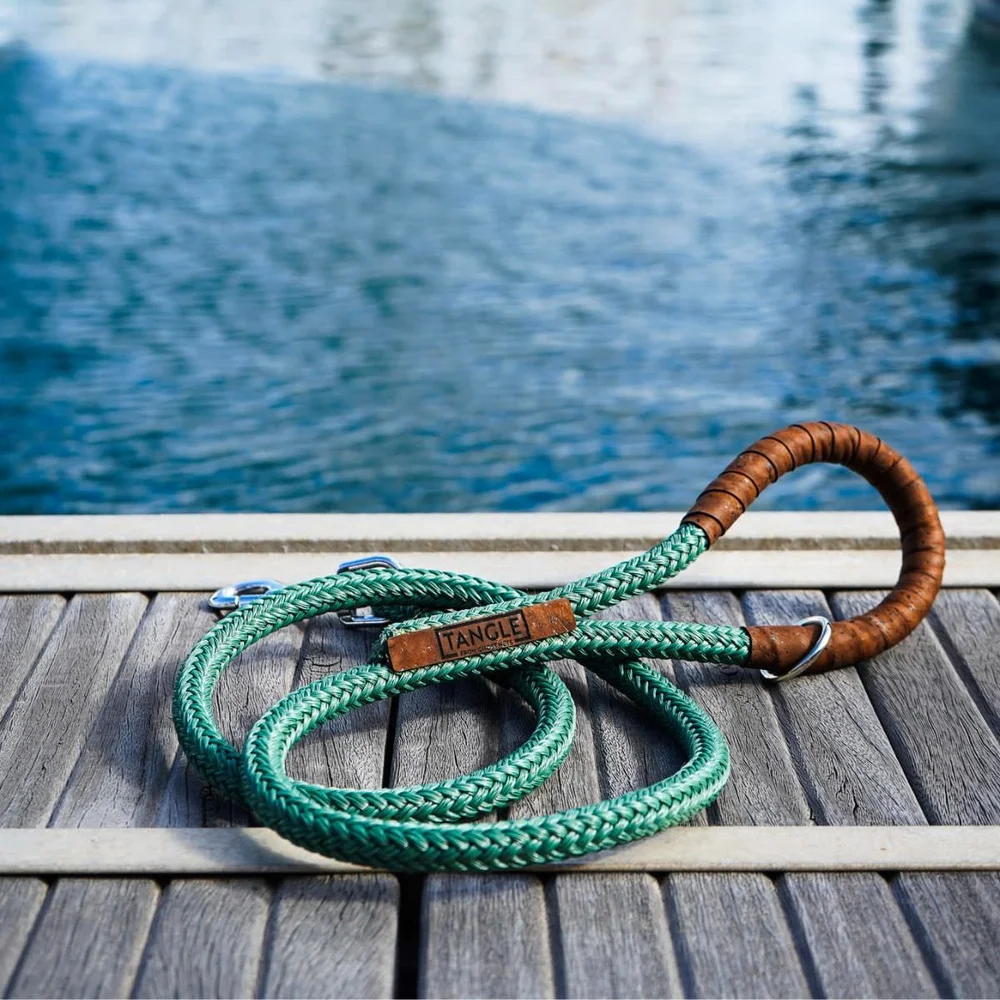 Recycled Dog Leash Flowfold Recycled Climbing Rope Dog Leash - Main Image