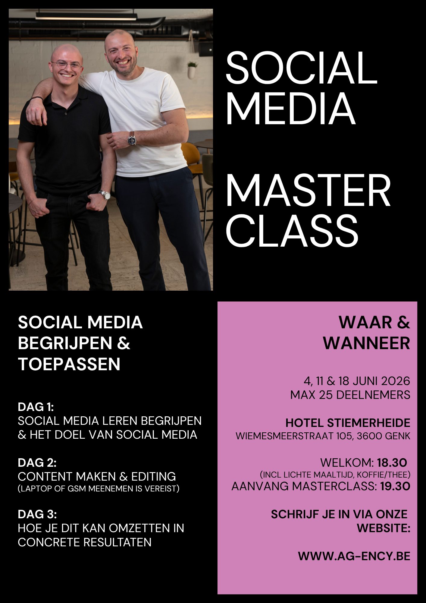 Social Media Masterclass in Genk: begrijp en pas social media toe in jouw onderneming