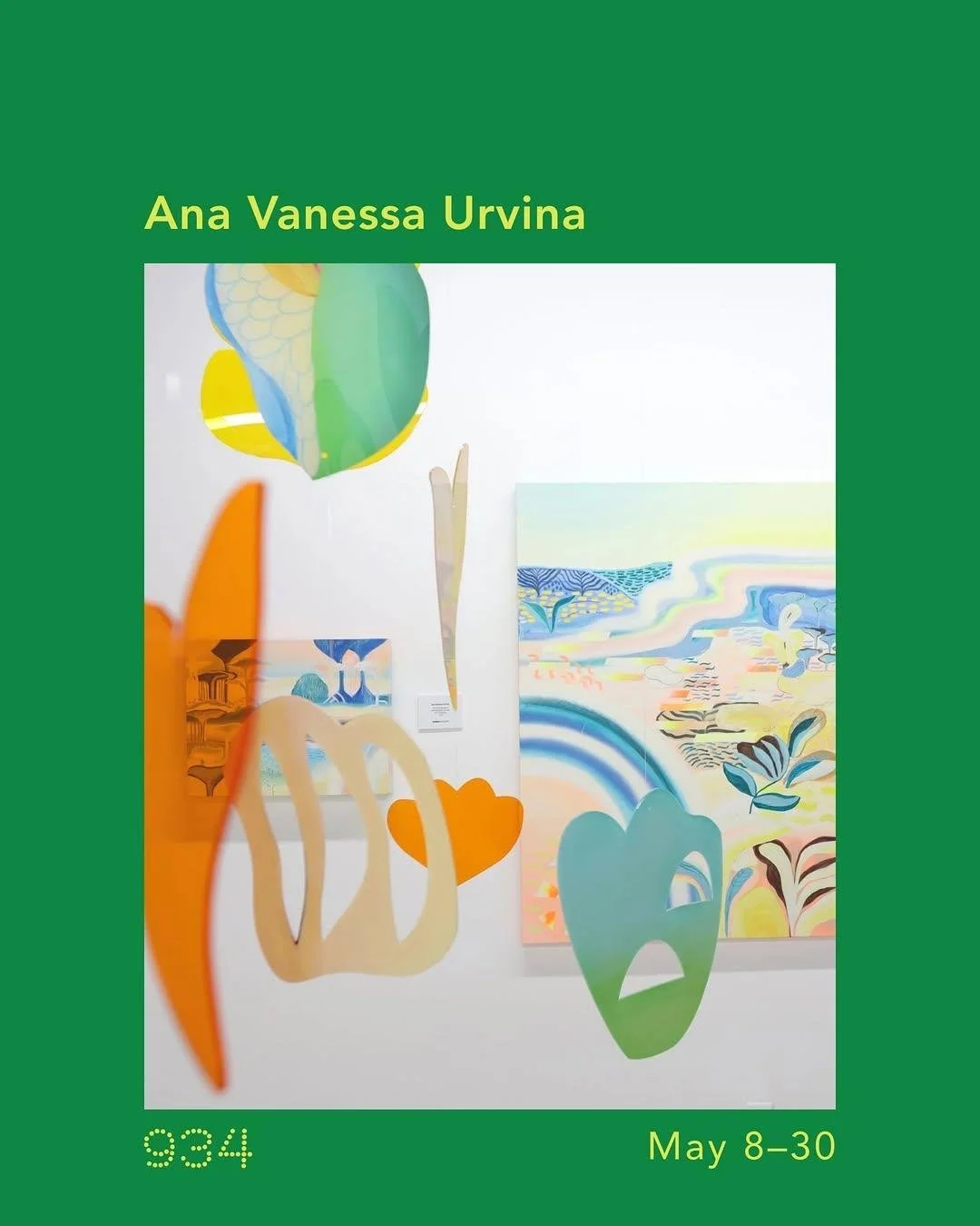 "Yulia Shtern & Ana Vanessa Urvina", art show at 934 Gallery in Columbus, Ohio. From May 8th to 30th of 2026