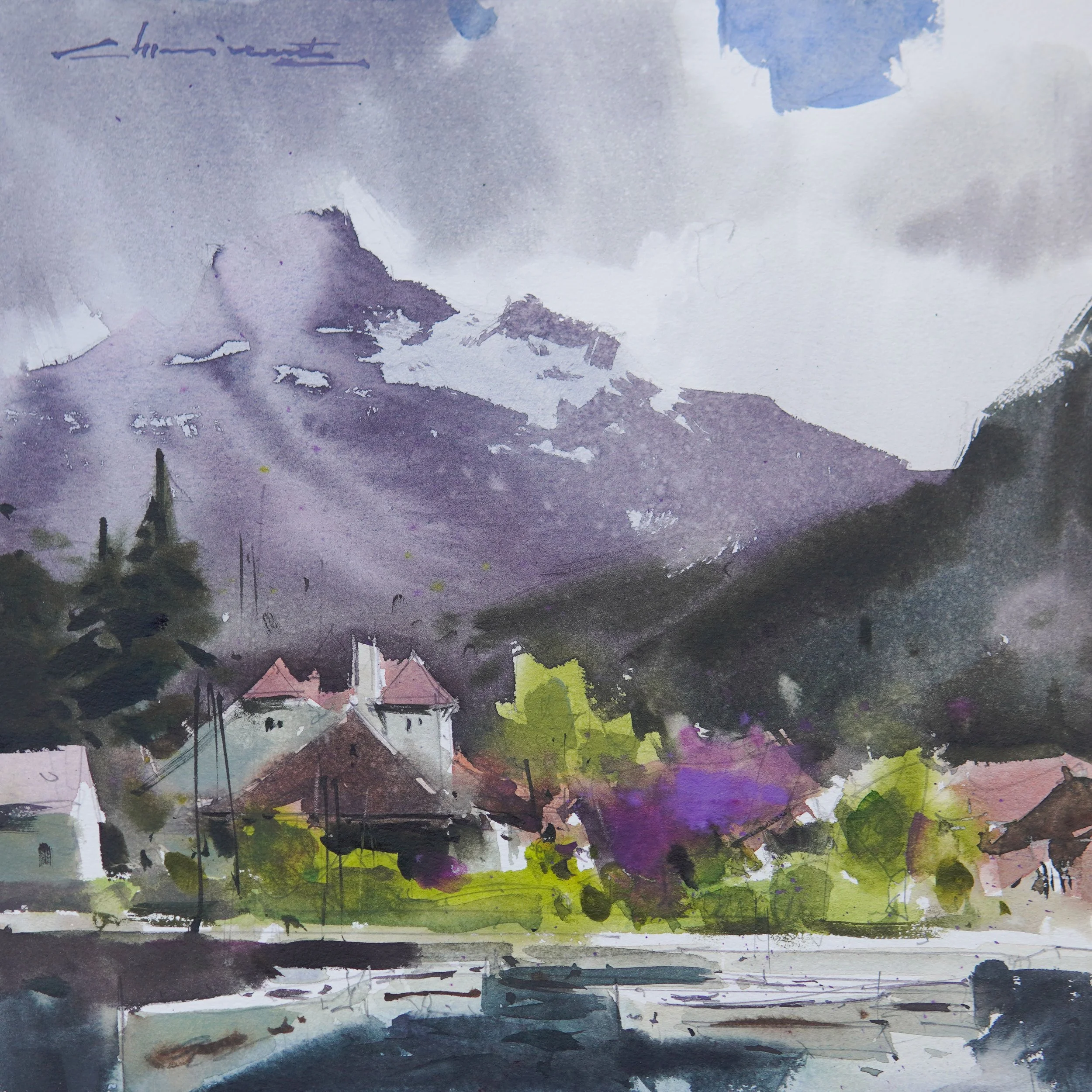 Talloires, Lac d’Annecy I  30X30cm