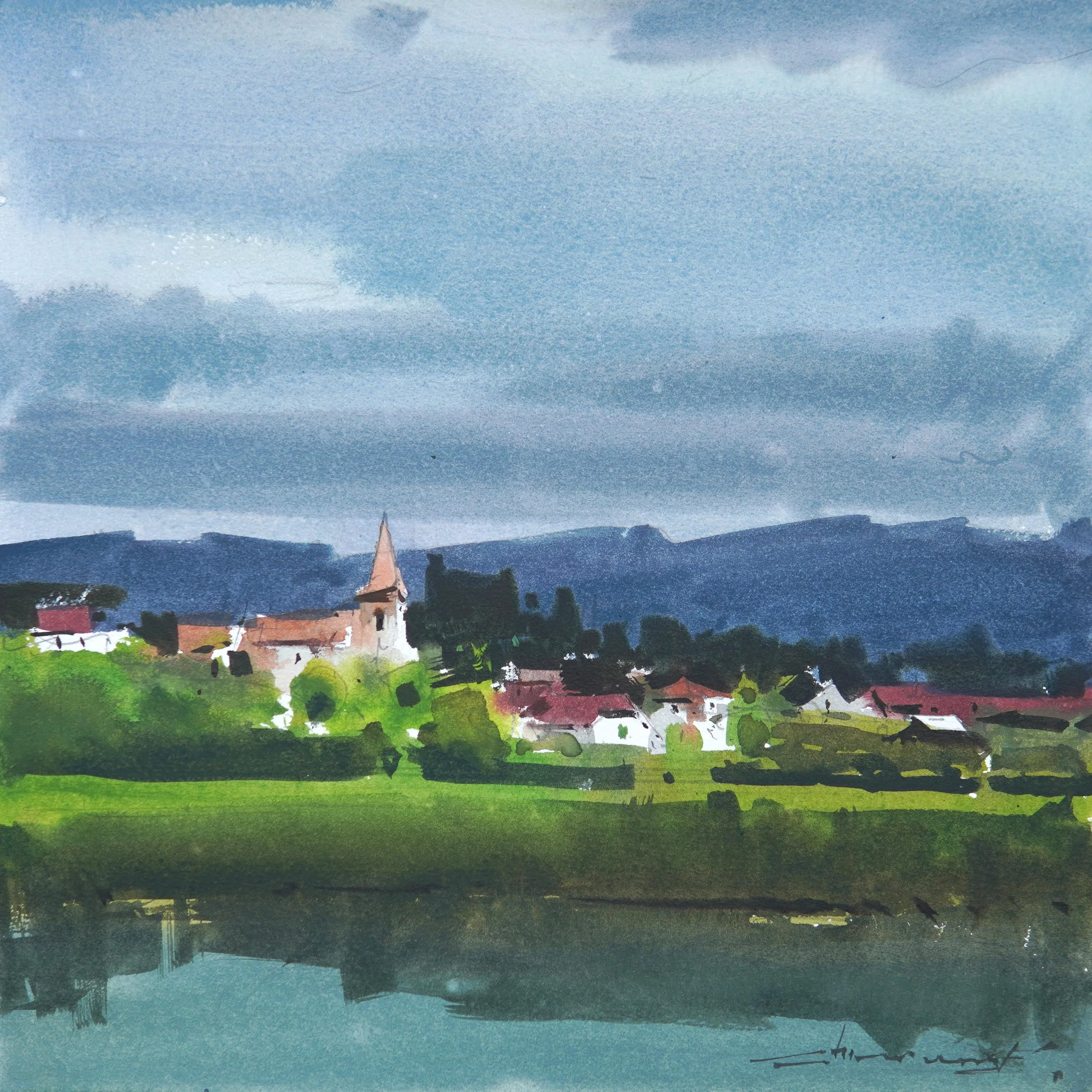 Avrig , Romania II  I  30X30cm
