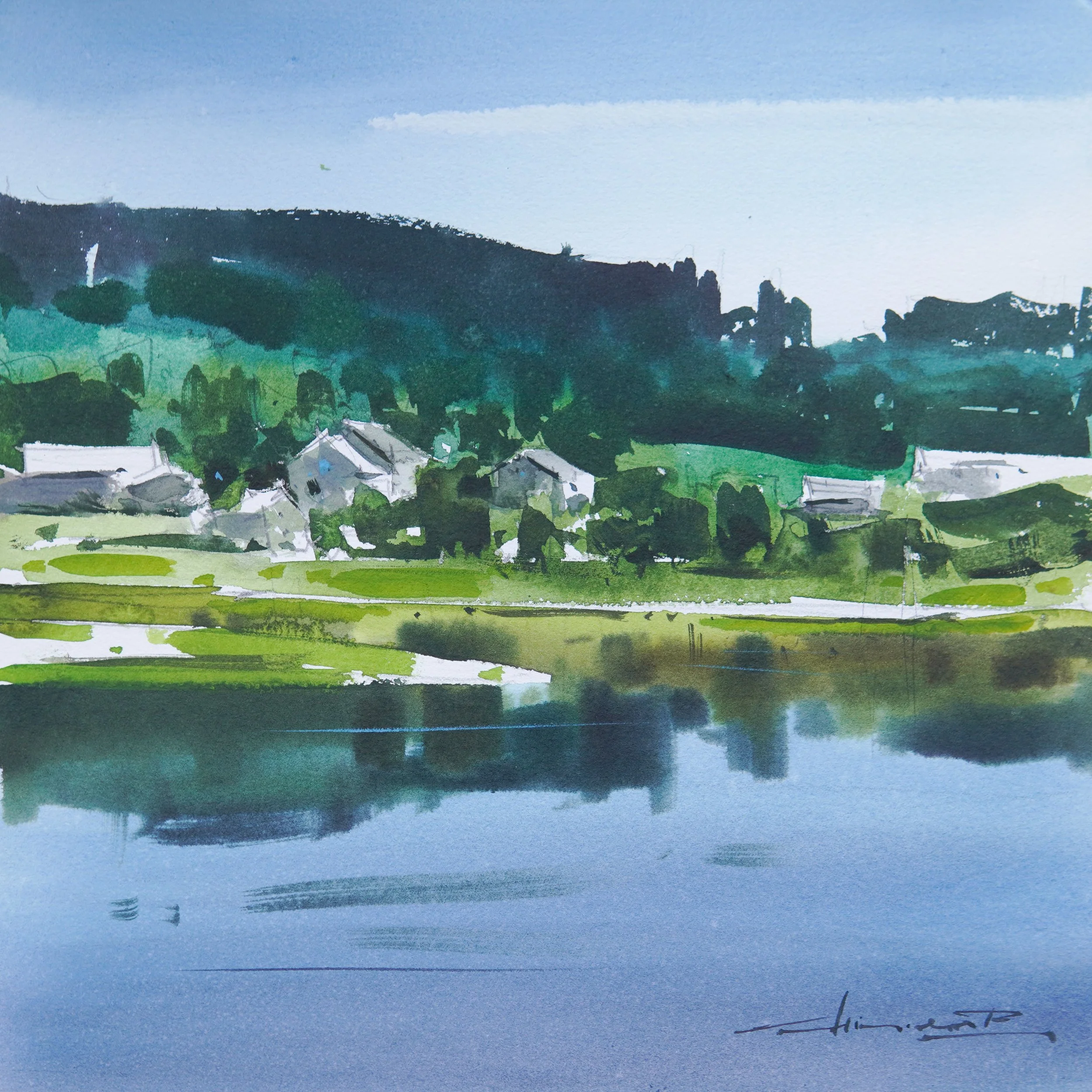 L´eau calme I  30X30cm
