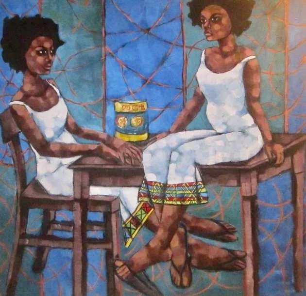 Waiting, 2013, acrylic on canvas