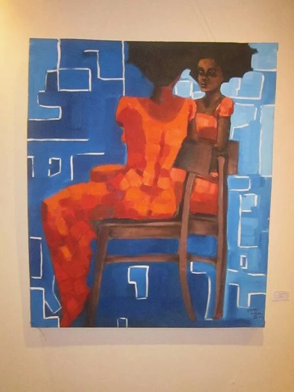 Through my mirror, 2013, acrylic on canvas