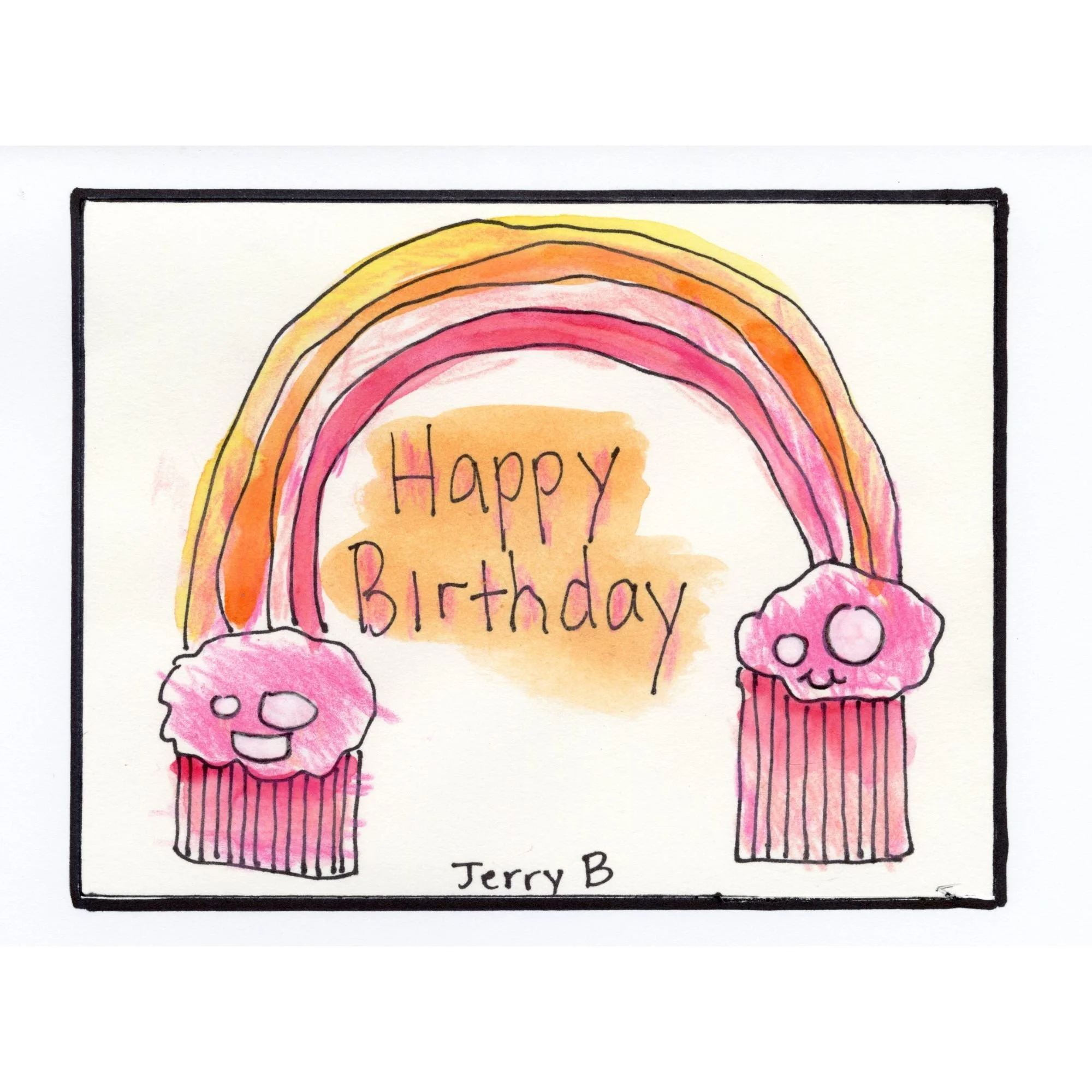 Happy Birthday blank card