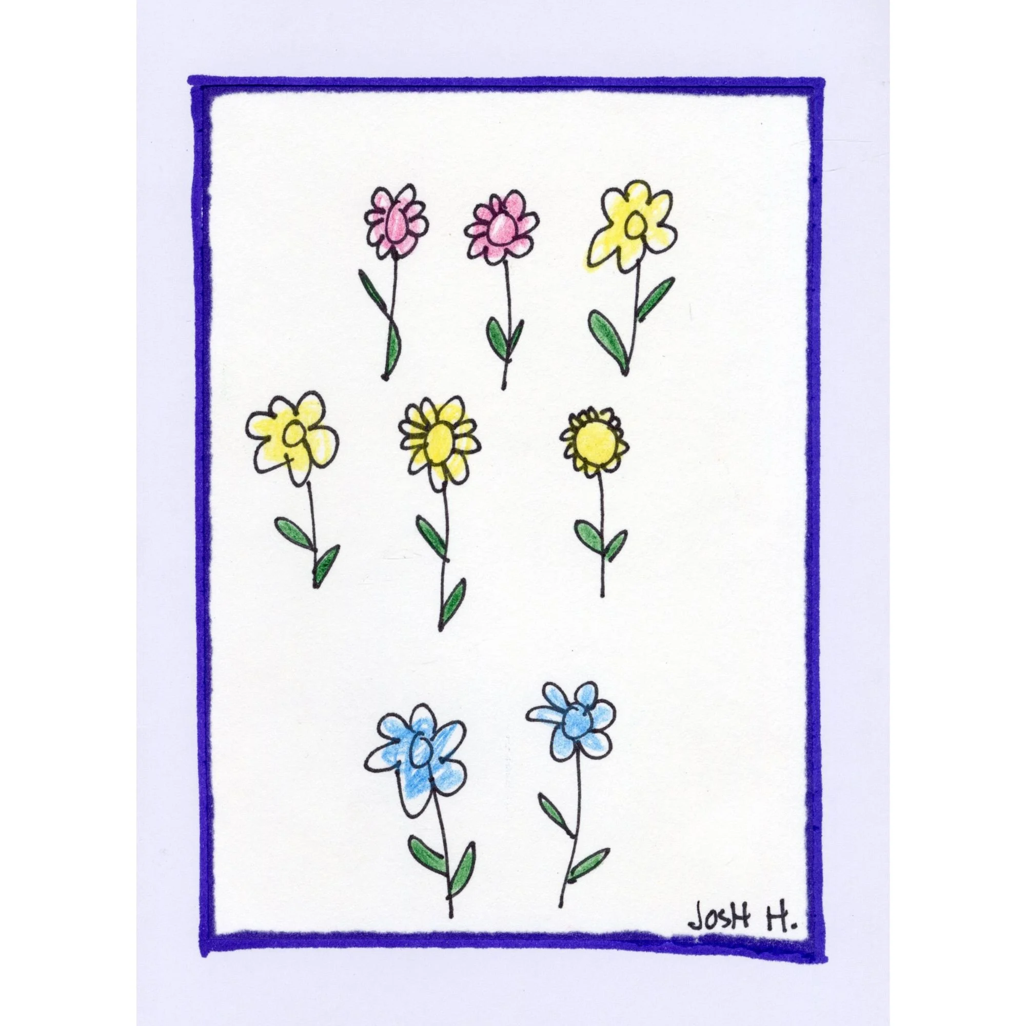 KROC EXCLUSIVE: Flowers blank card