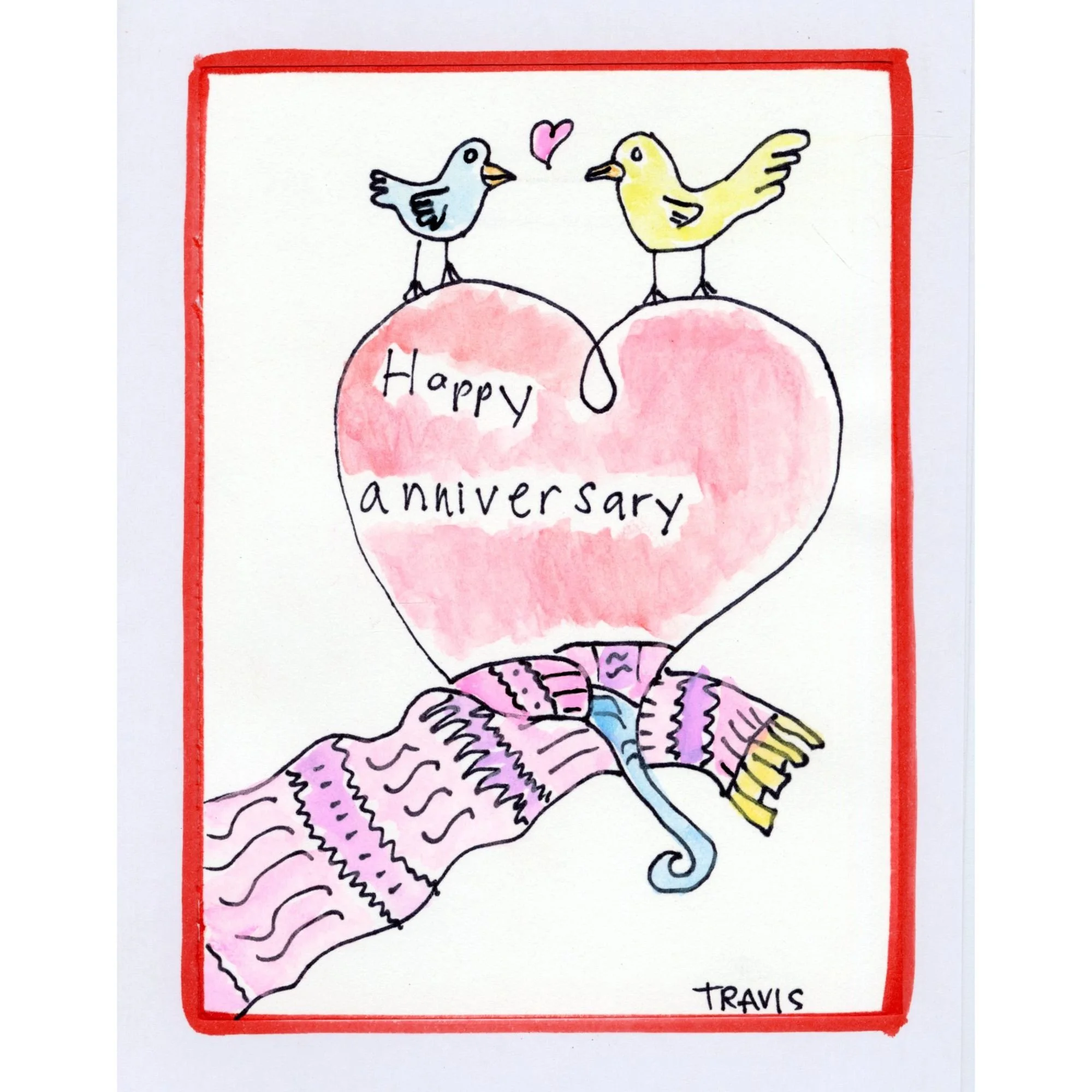 KROC EXCLUSIVE: Happy Anniversary blank card