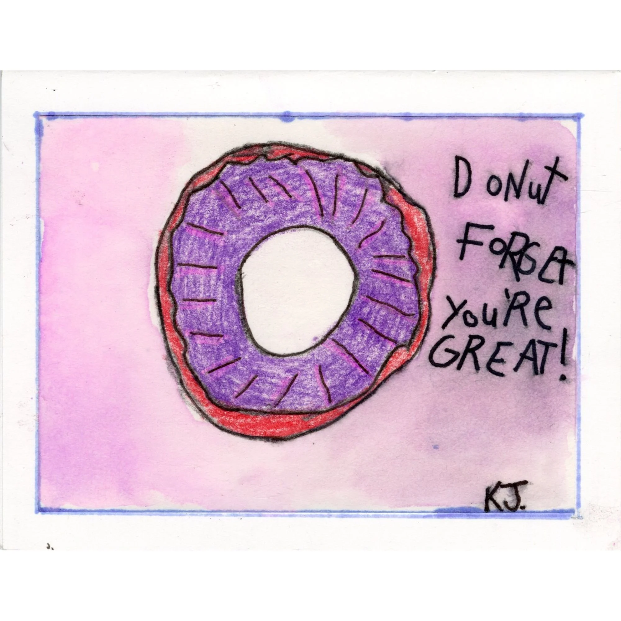 KROC EXCLUSIVE: Donut Forget blank card