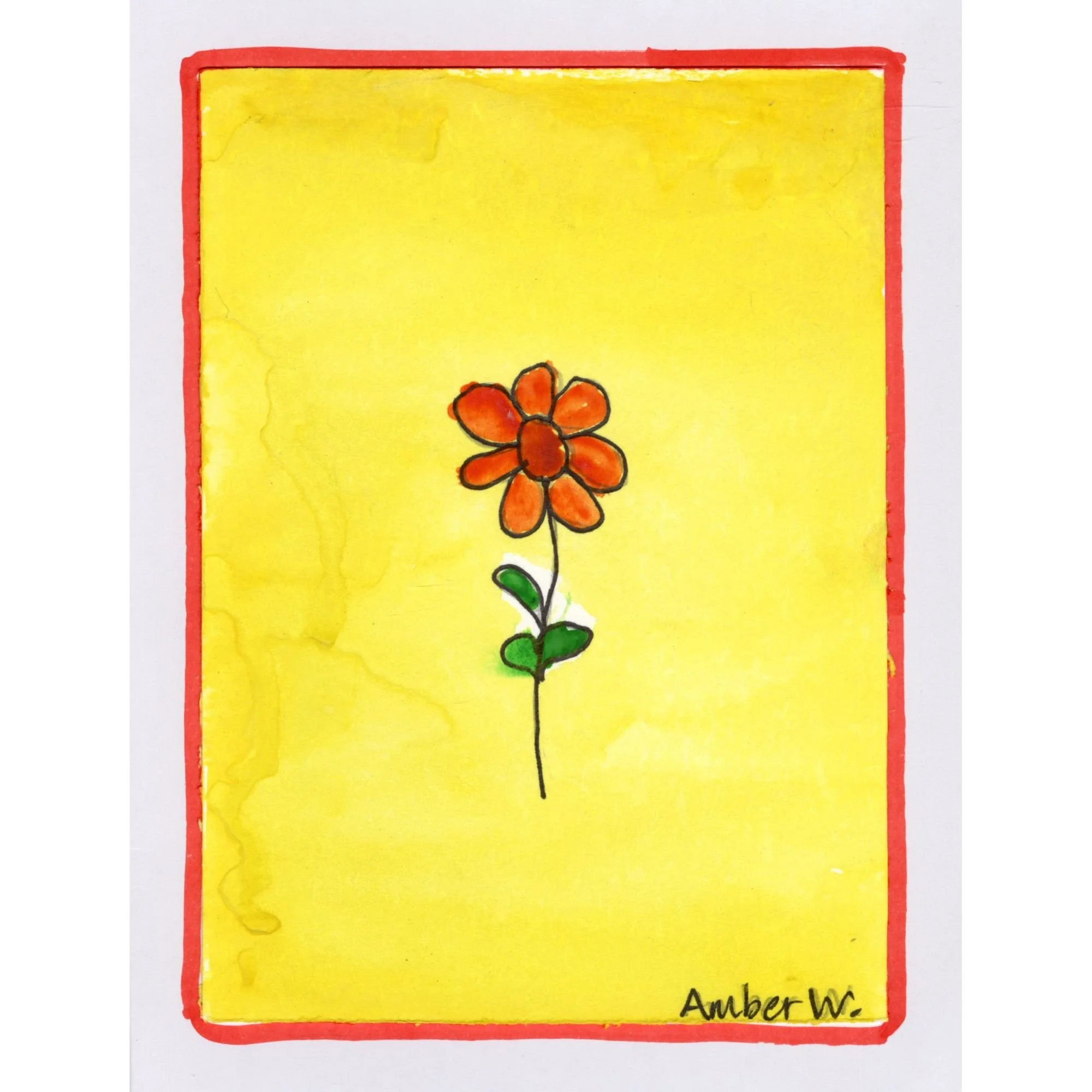 KROC EXCLUSIVE: Flower blank card