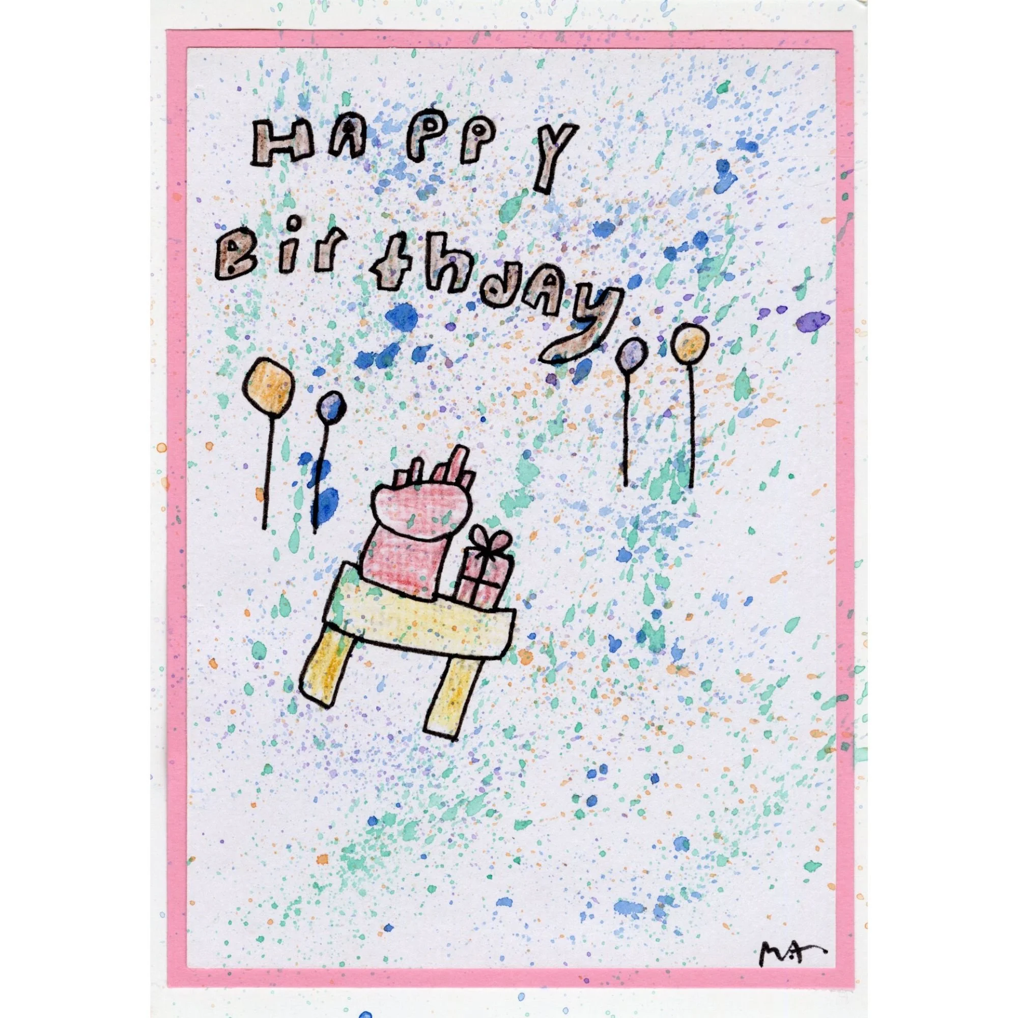KROC EXCLUSIVE: Happy Birthday blank card