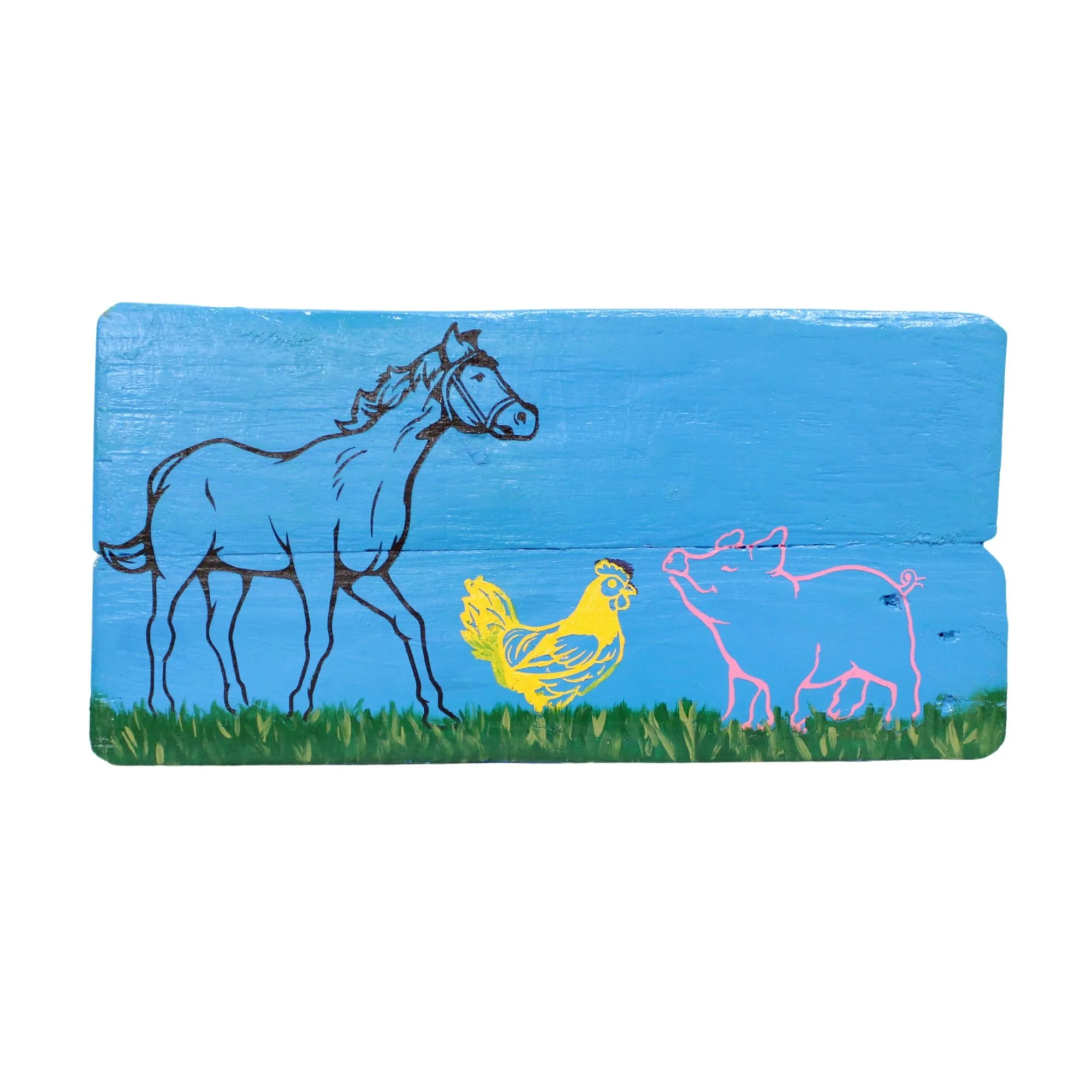KROC EXCLUSIVE: Horse, Pig, Chicken Pallet Wood Art