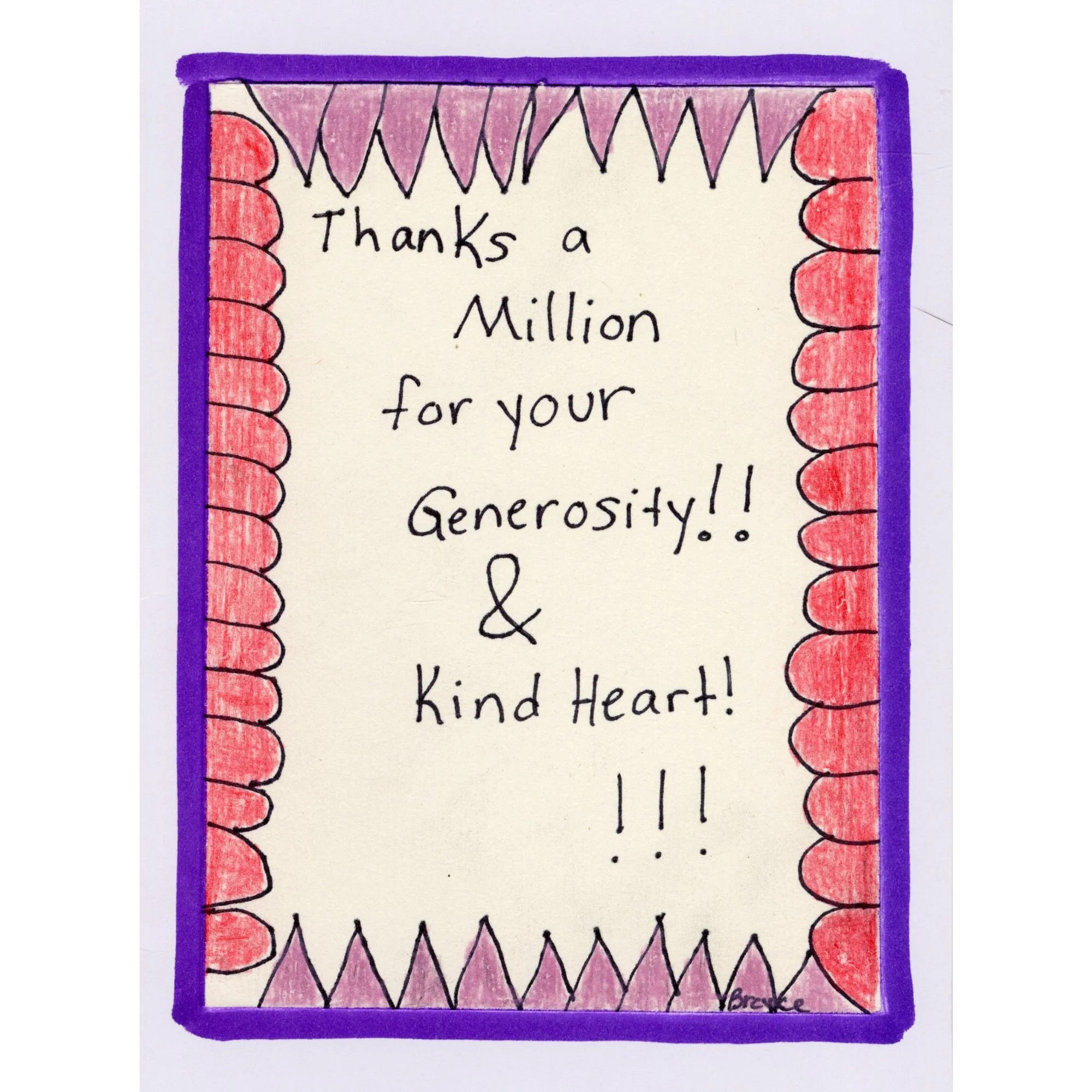 KROC EXCLUSIVE: Thanks a Million blank card