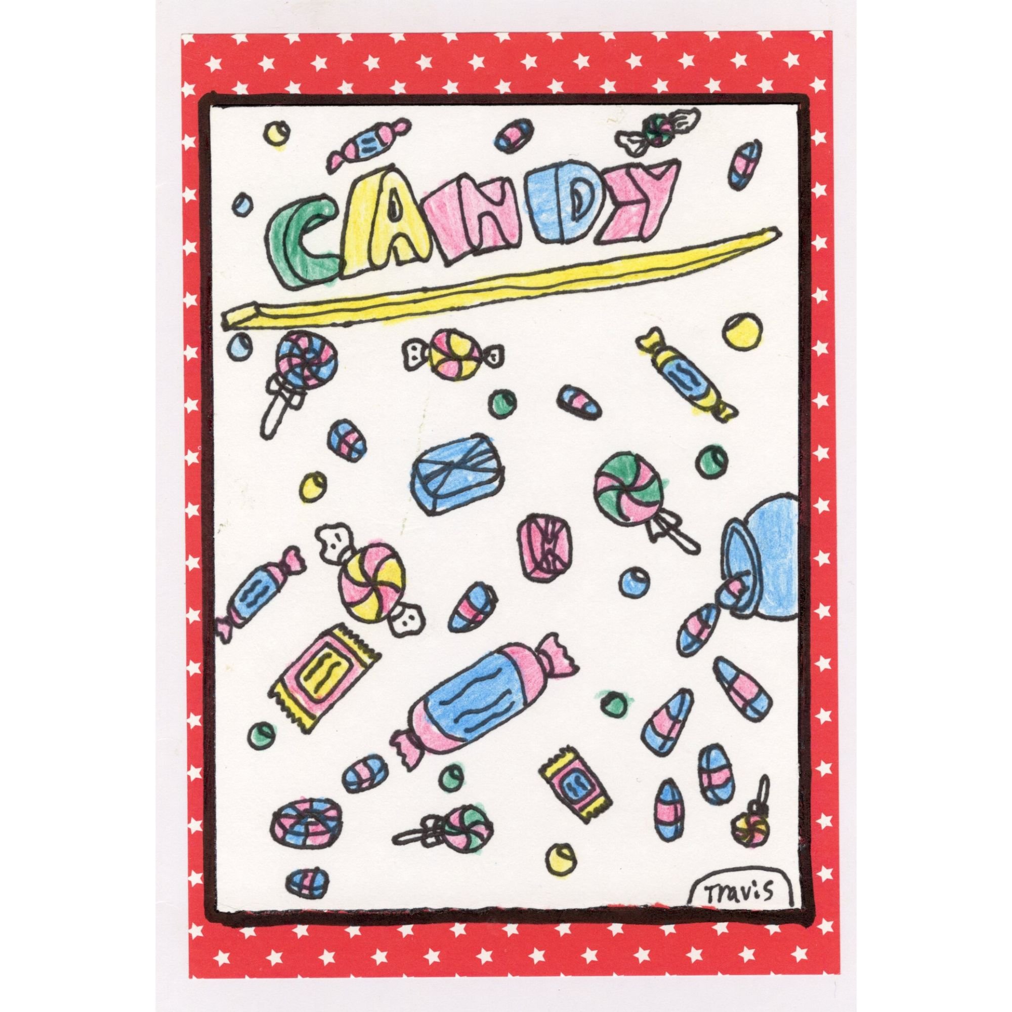 Candy blank card