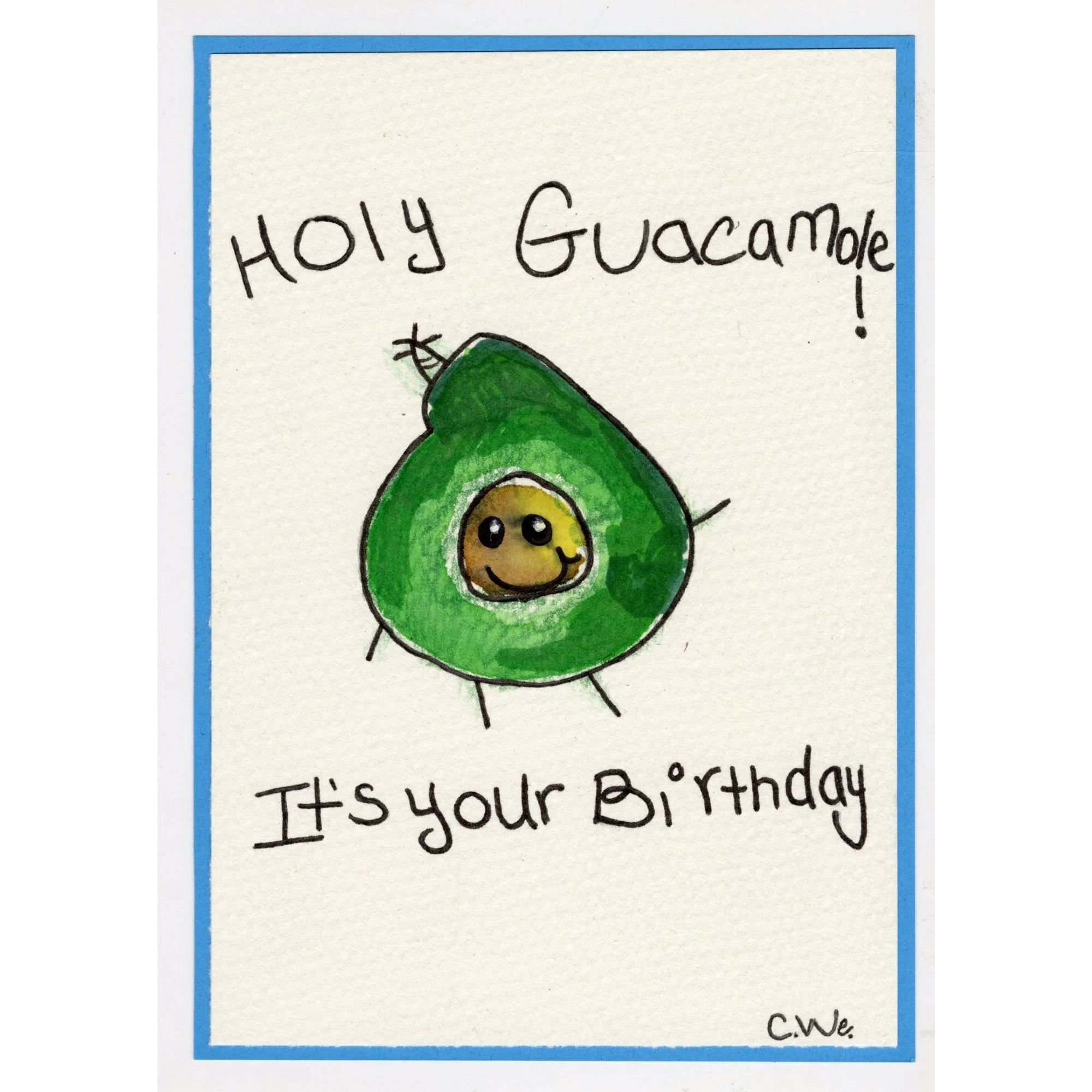 KROC EXCLUSIVE: Guacamole Birthday blank card