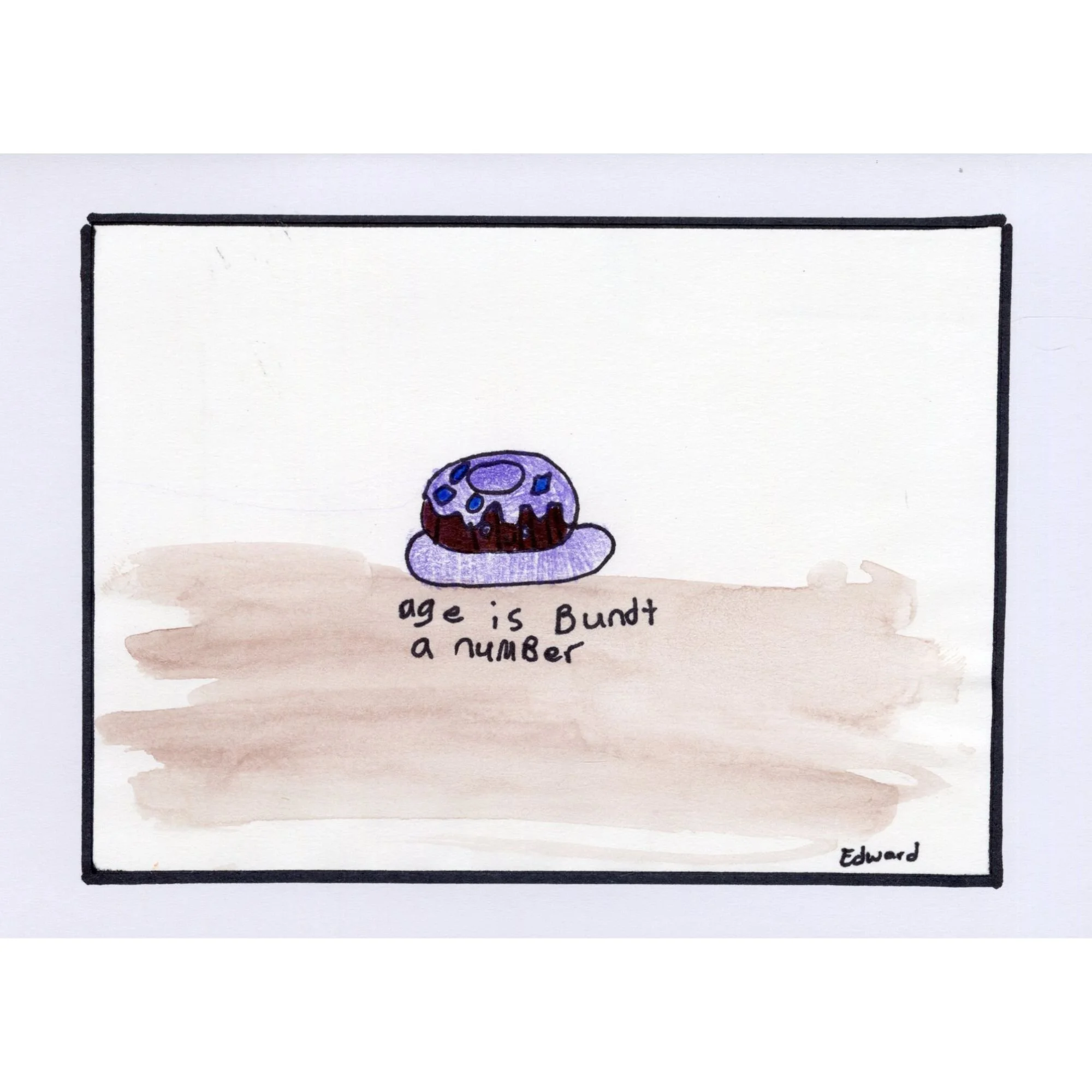 Age is Bundt a Number Blank Card