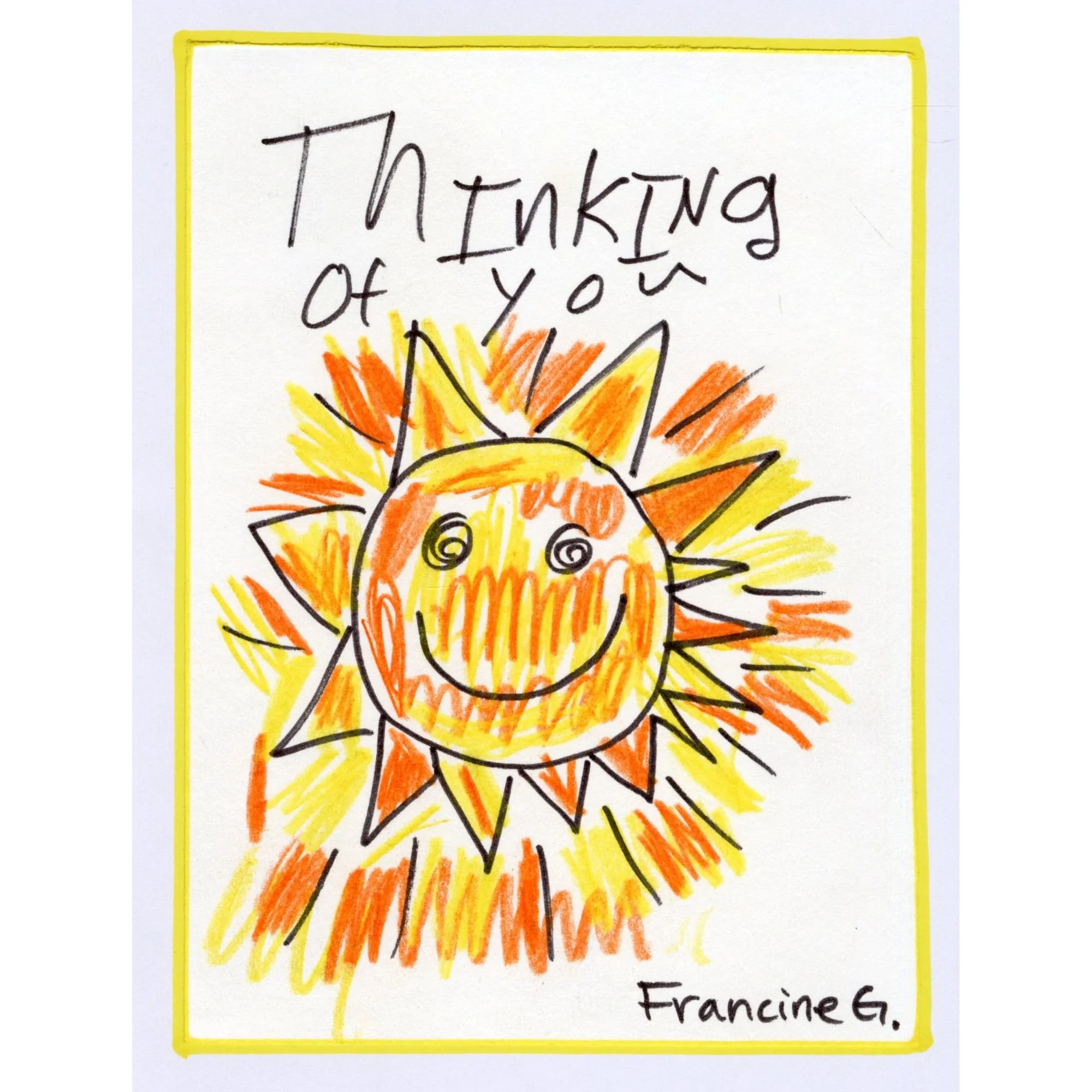 KROC EXCLUSIVE: Thinking of you blank card