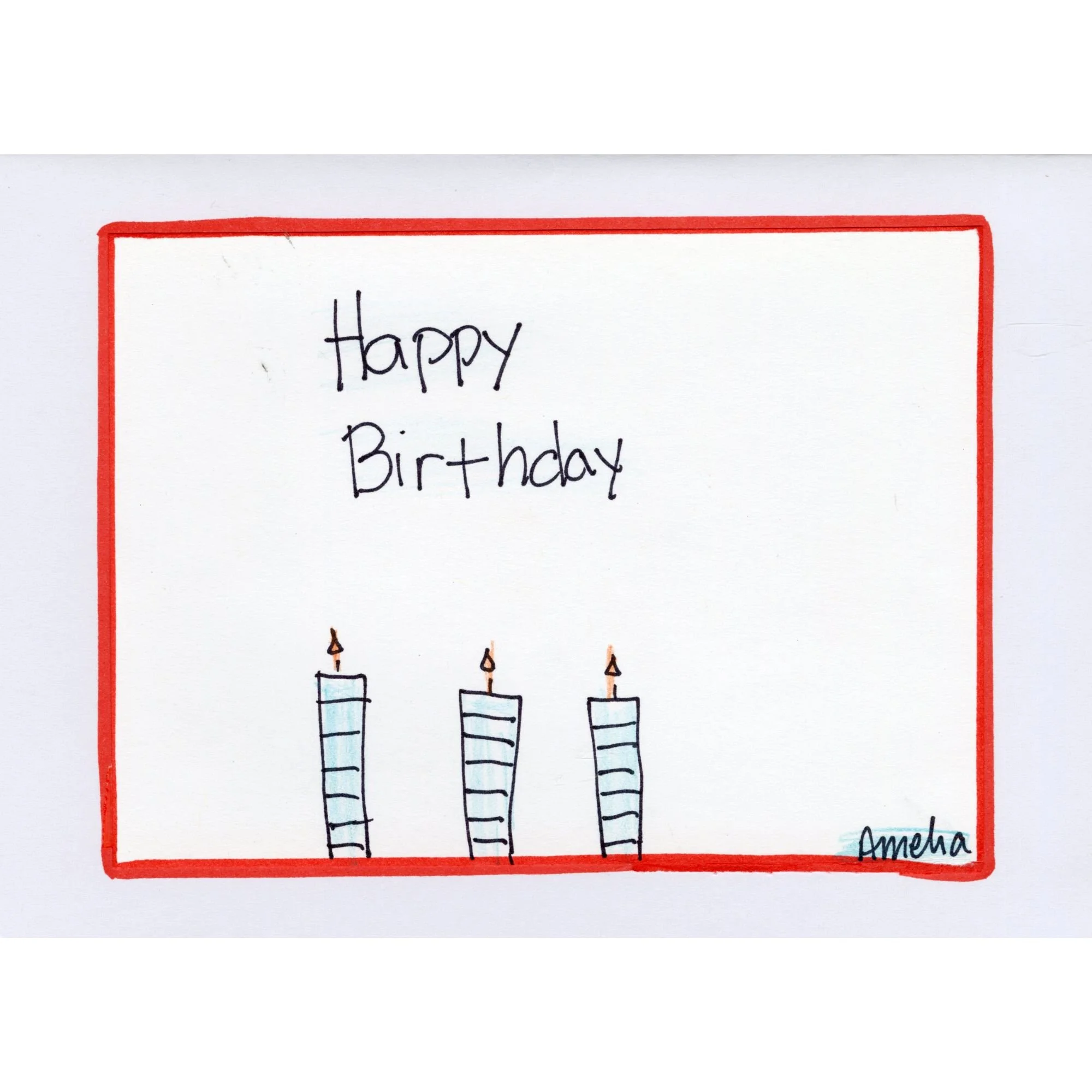 KROC EXCLUSIVE: Happy Birthday blank card