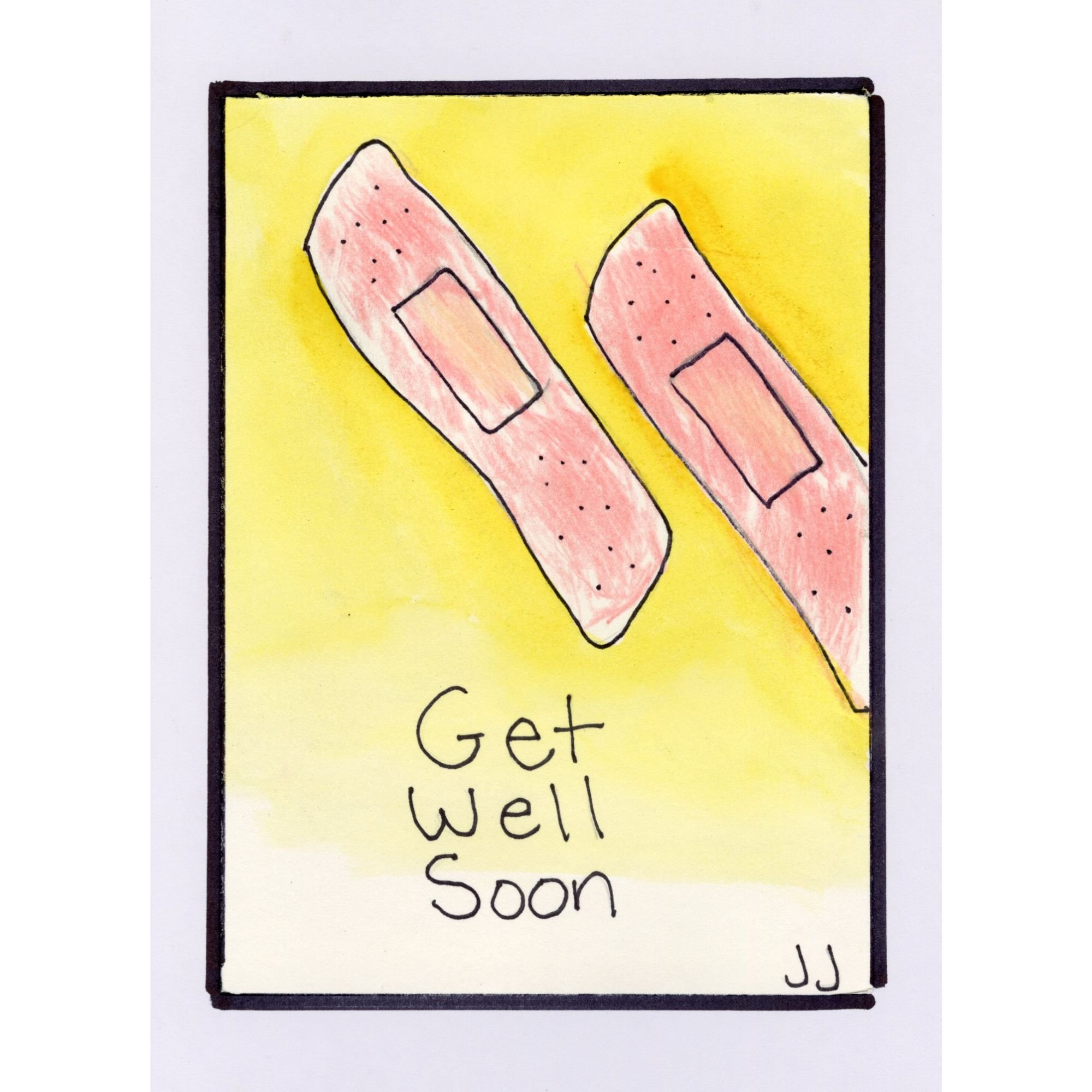 Get Well Soon blank card