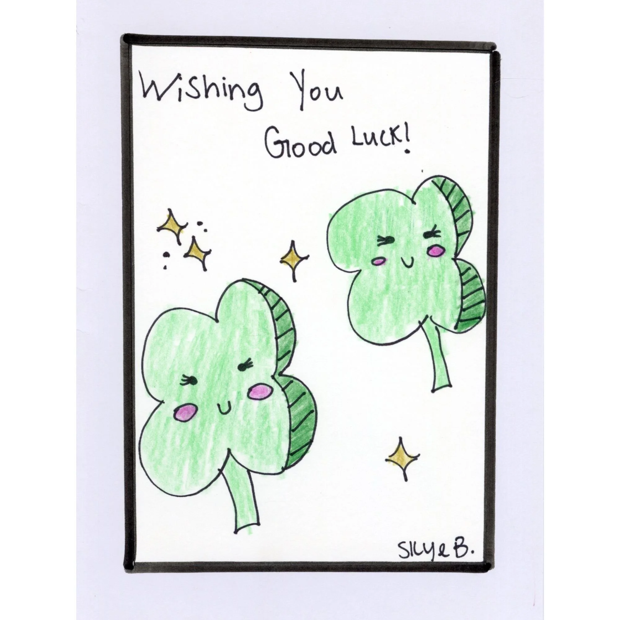 Wishing You Good Luck Blank Card