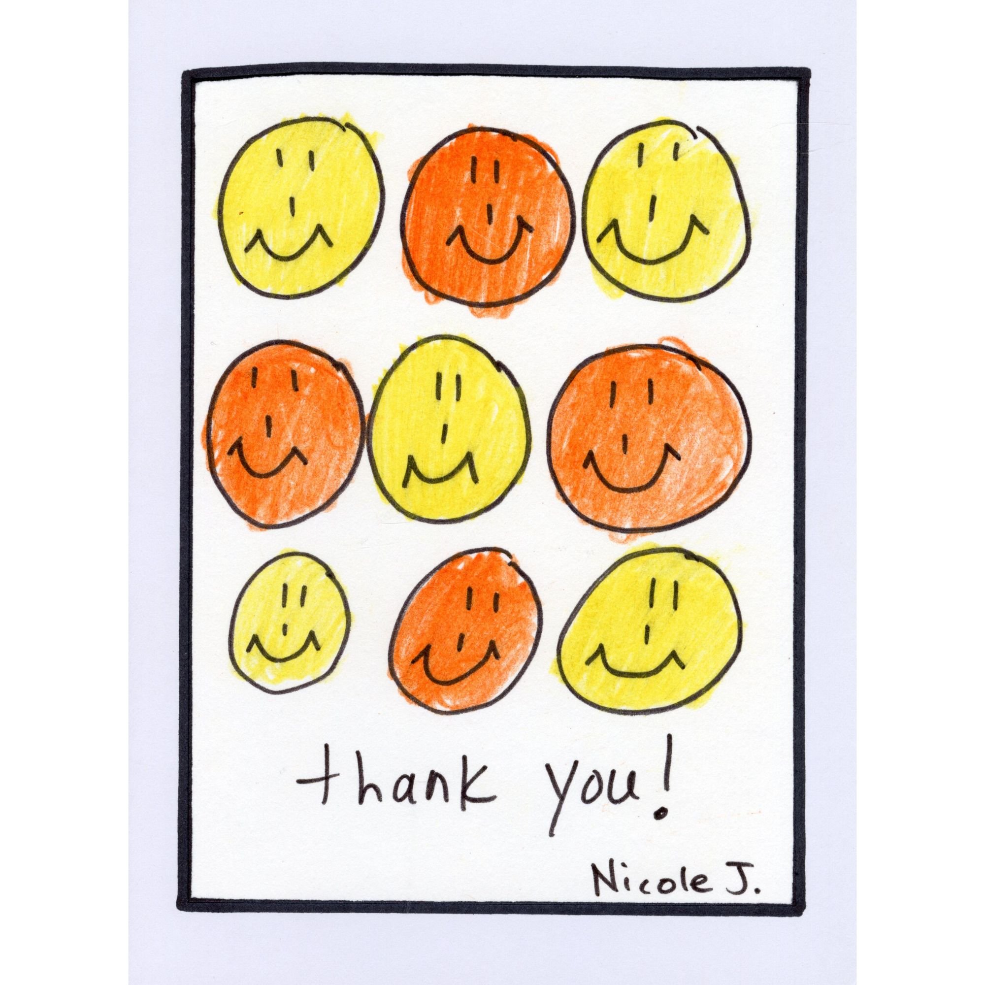 KROC EXCLUSIVE: Thank You blank card