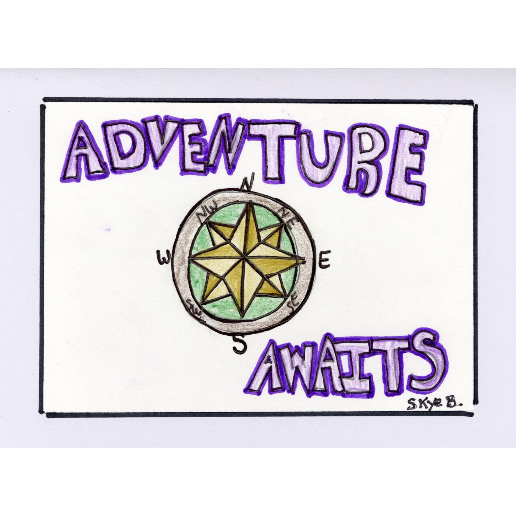 Adventure Awaits blank card