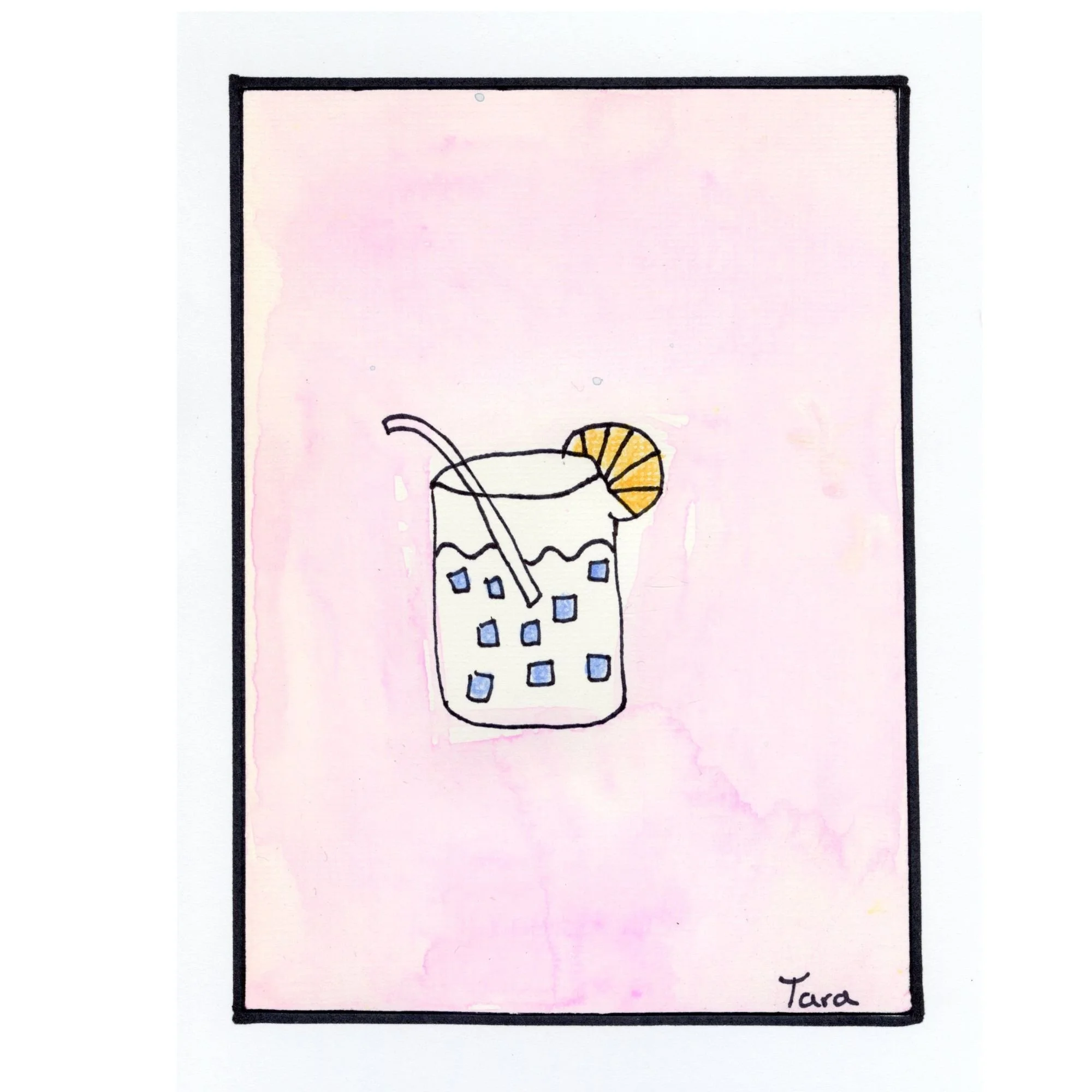 Cold Drink blank card