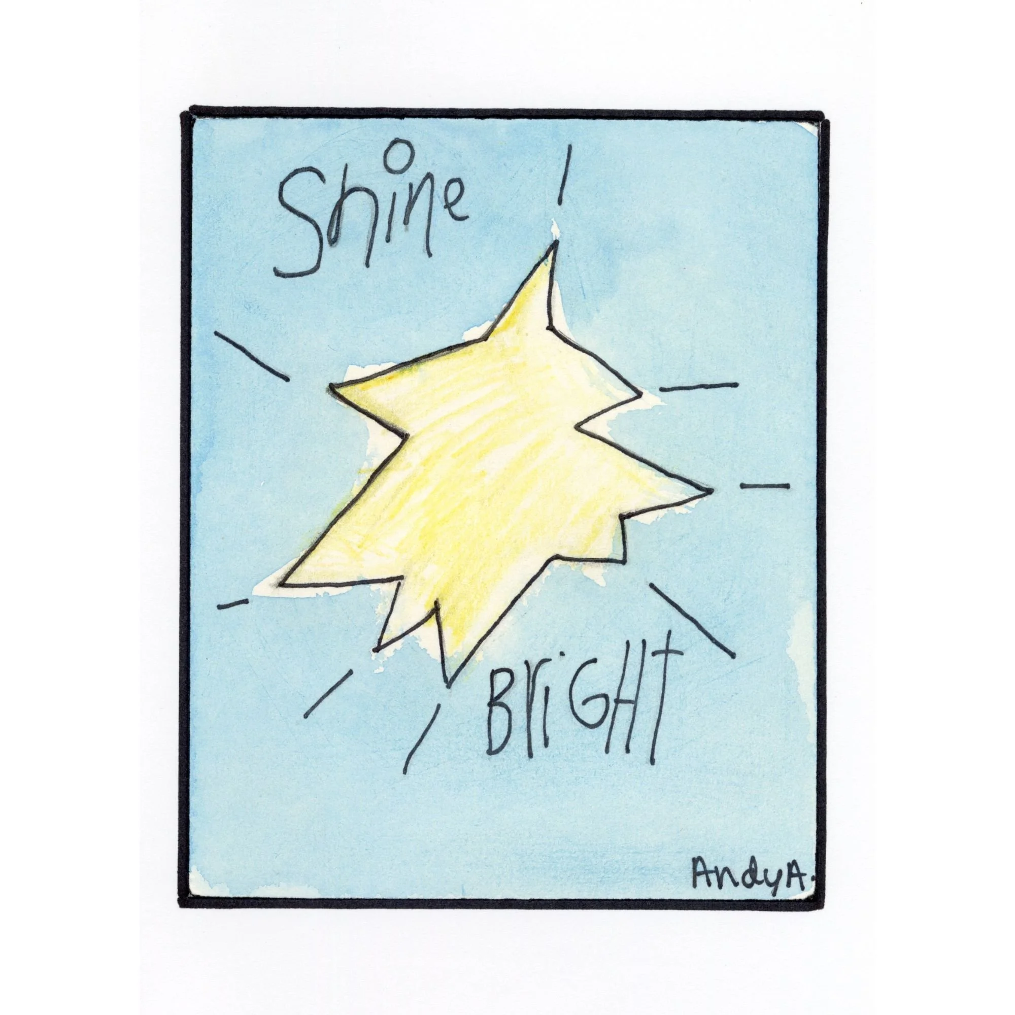Shine Bright blank card