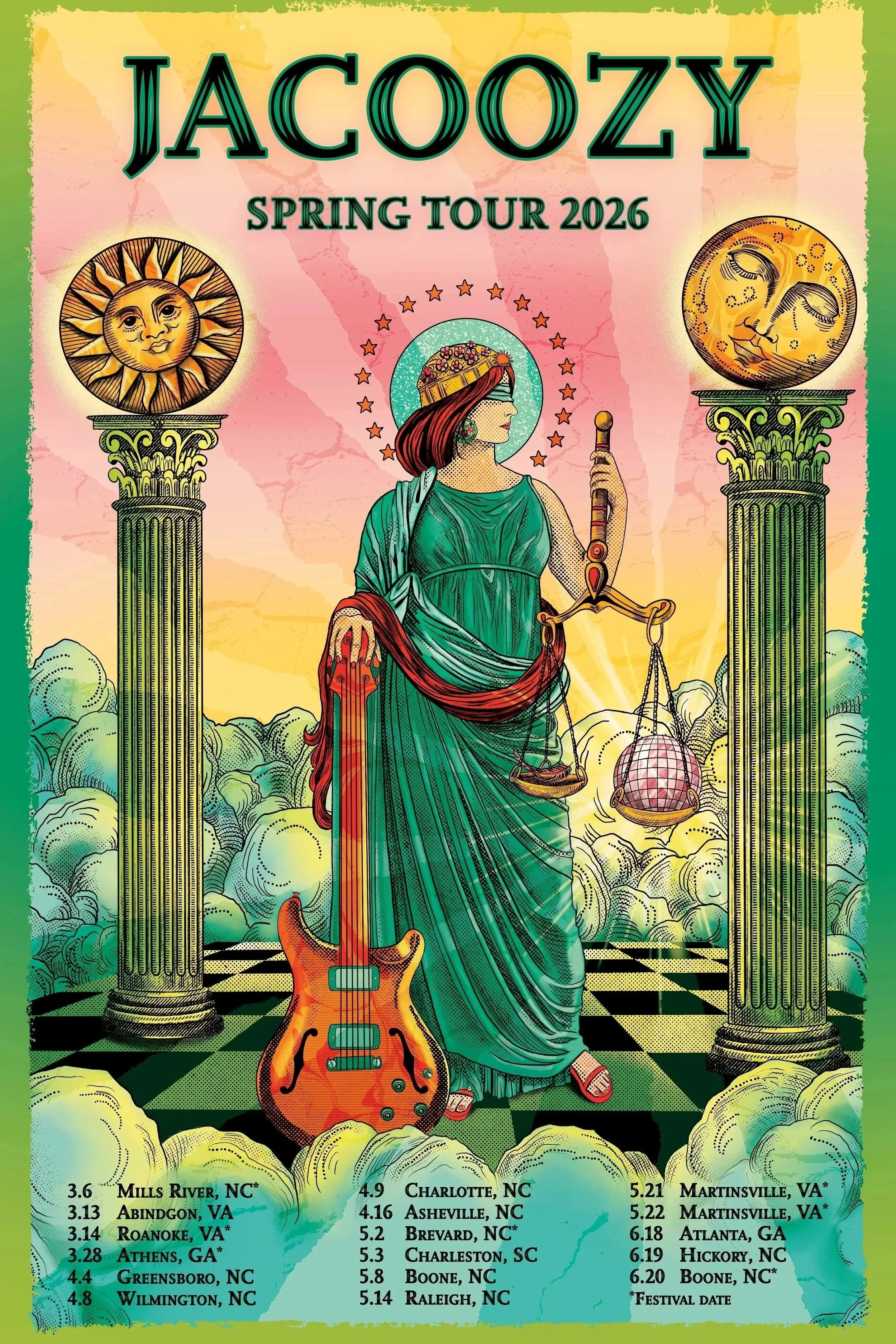 Jacoozy 2026 Spring Tour Print