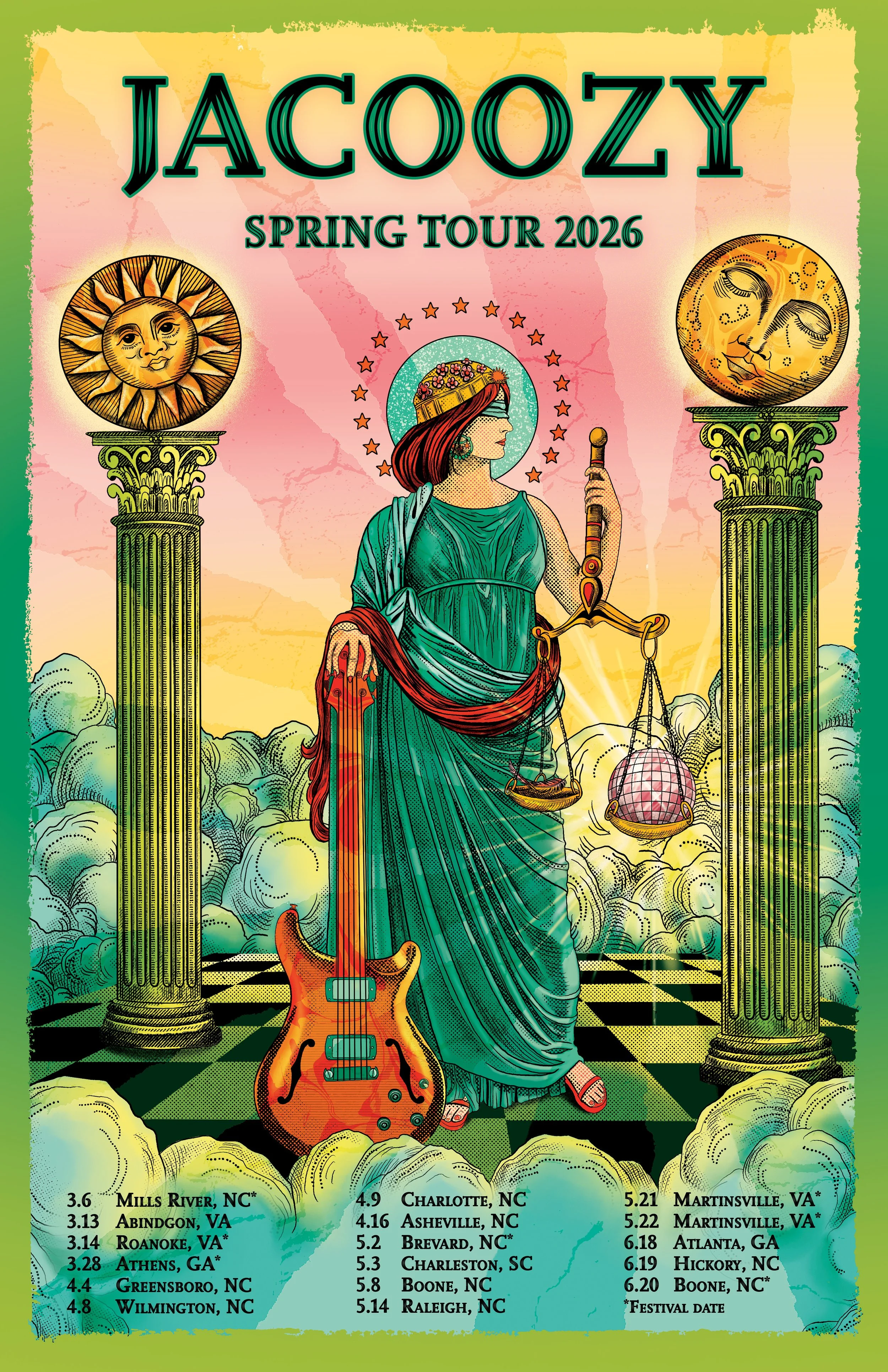 Jacoozy 2026 Spring Tour Print