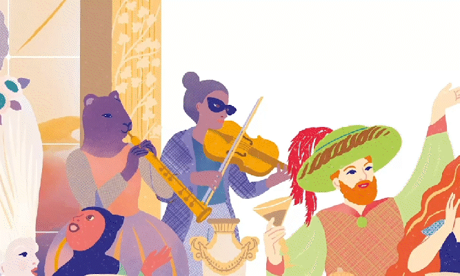 La belle aux bois dormant musicien