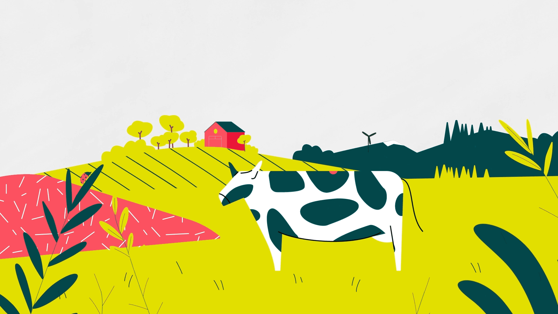 L214 - illustration molécules par Capucine Bertin