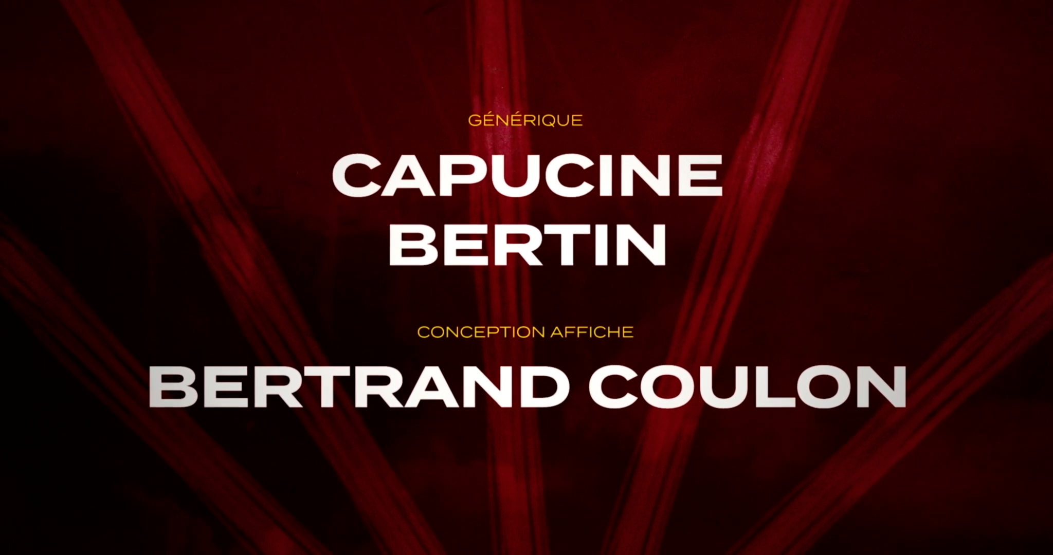 générique l'enclave, symbole et typographie, court métrage