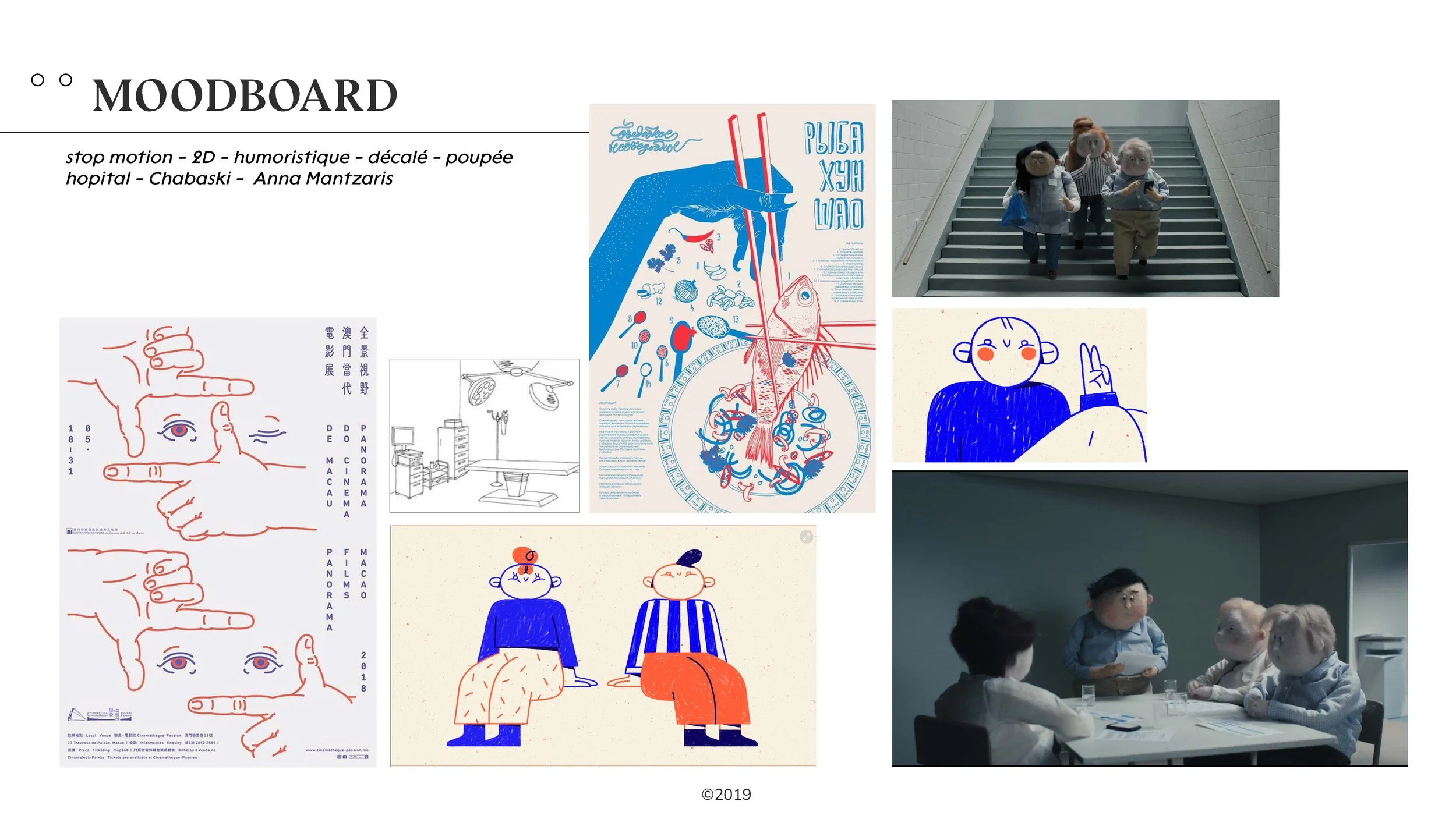 Moodboard - chien guide de Paris