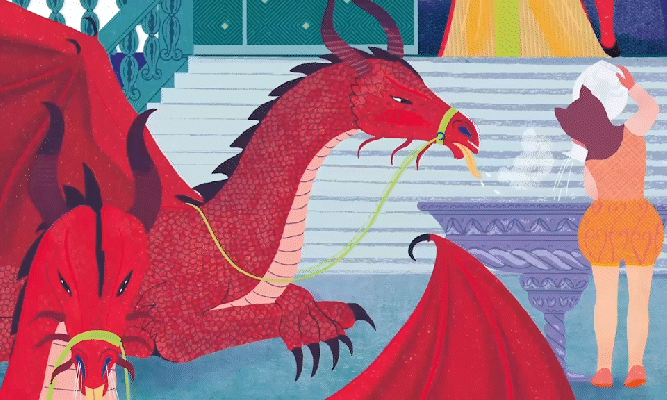 La belle aux bois dormant dragon