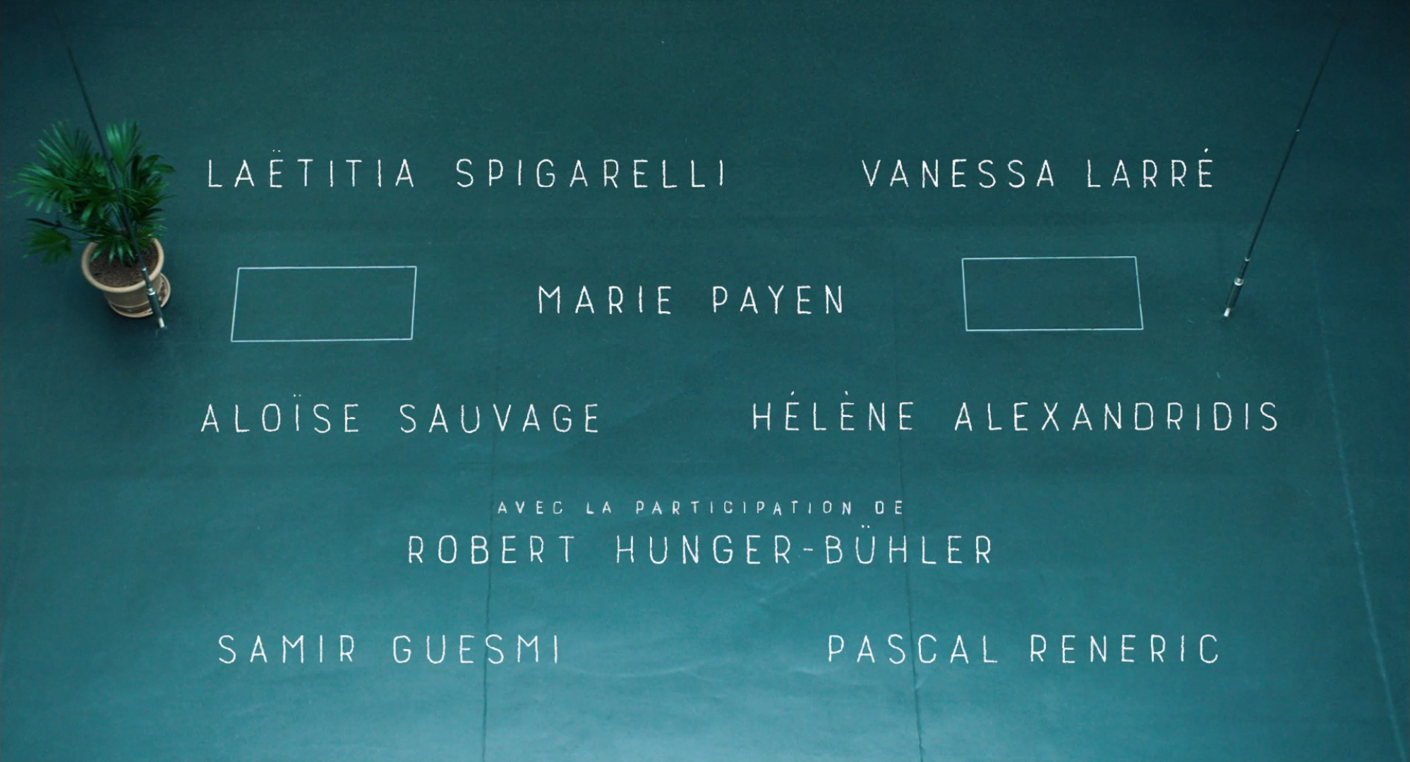 Les Grands Moyens - générique typographique