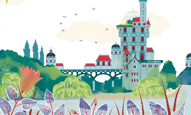 La belle aux bois dormant chateau