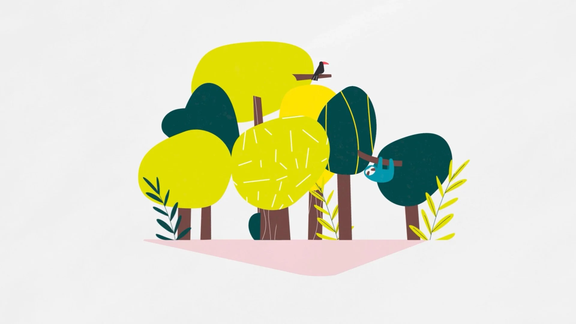 L214 - illustration arbres - Capucine Bertin