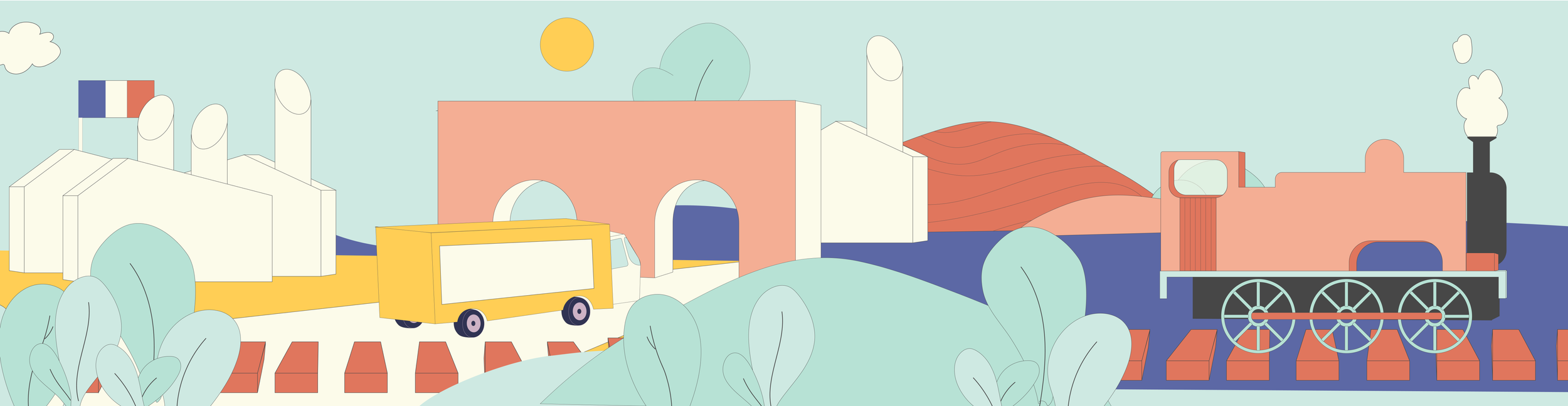 Documentaire vinci: chemin de fer et train illustré