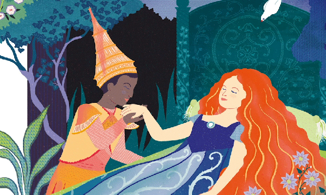 La belle aux bois dormant homme et femme