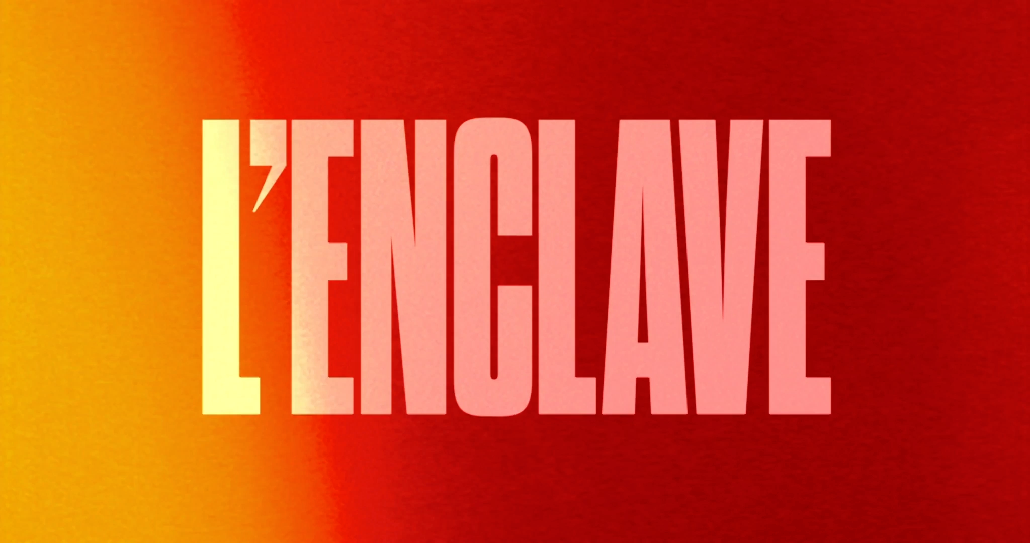 générique l'enclave, symbole et typographie, court métrage 2