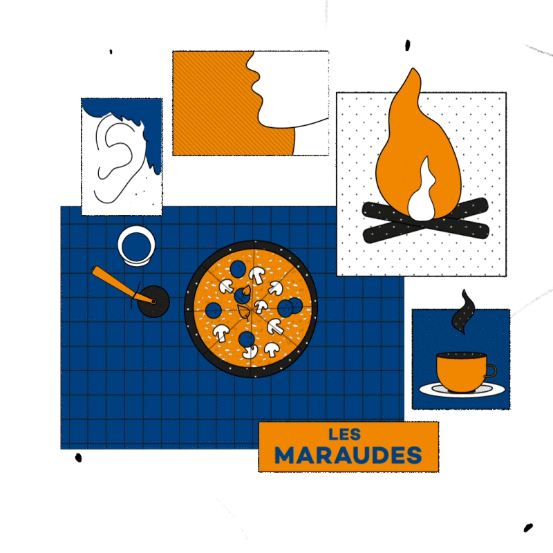 Protection Civile: Illustration maraude, social, aide